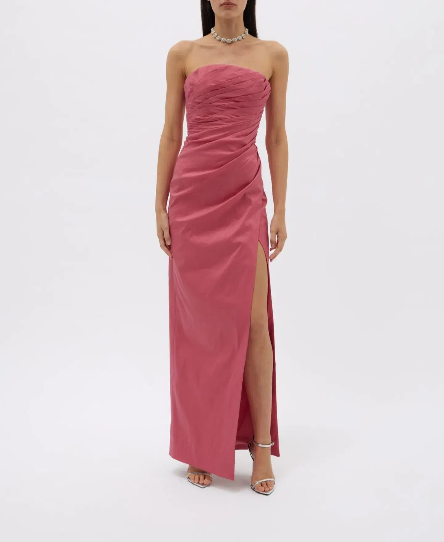 Rachel Gilbert Mira Strapless Maxi Gown Rose Size AU 6 - Image 1