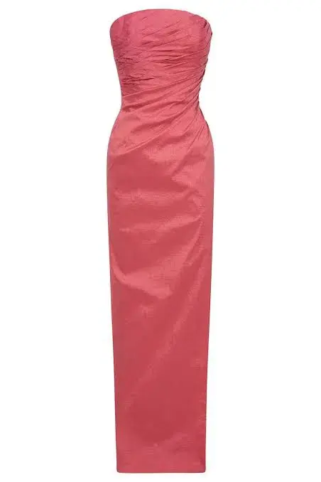 Rachel Gilbert Mira Strapless Maxi Gown Rose Size AU 6 - Image 3