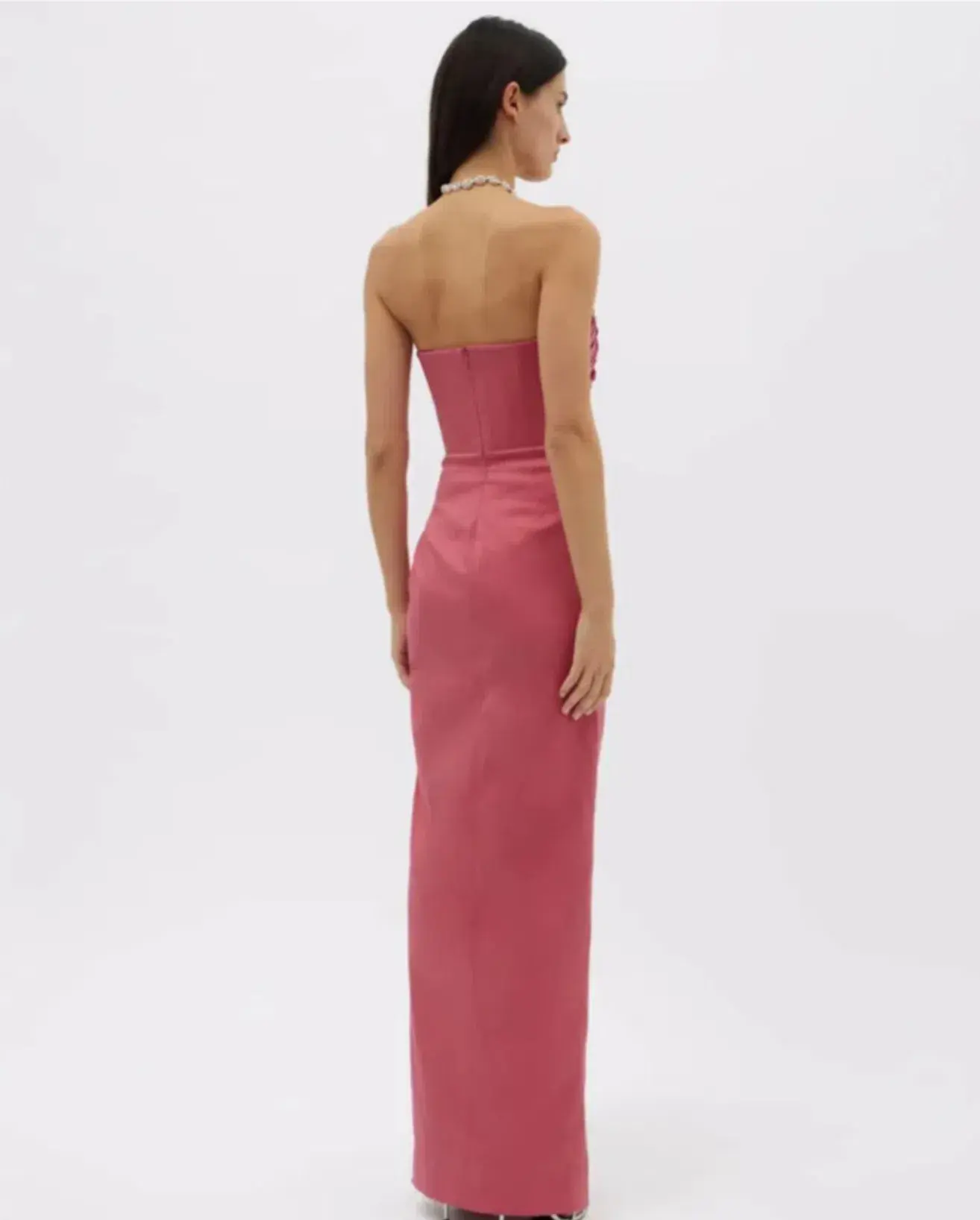 Rachel Gilbert Mira Strapless Maxi Gown Rose Size AU 6 - Image 2