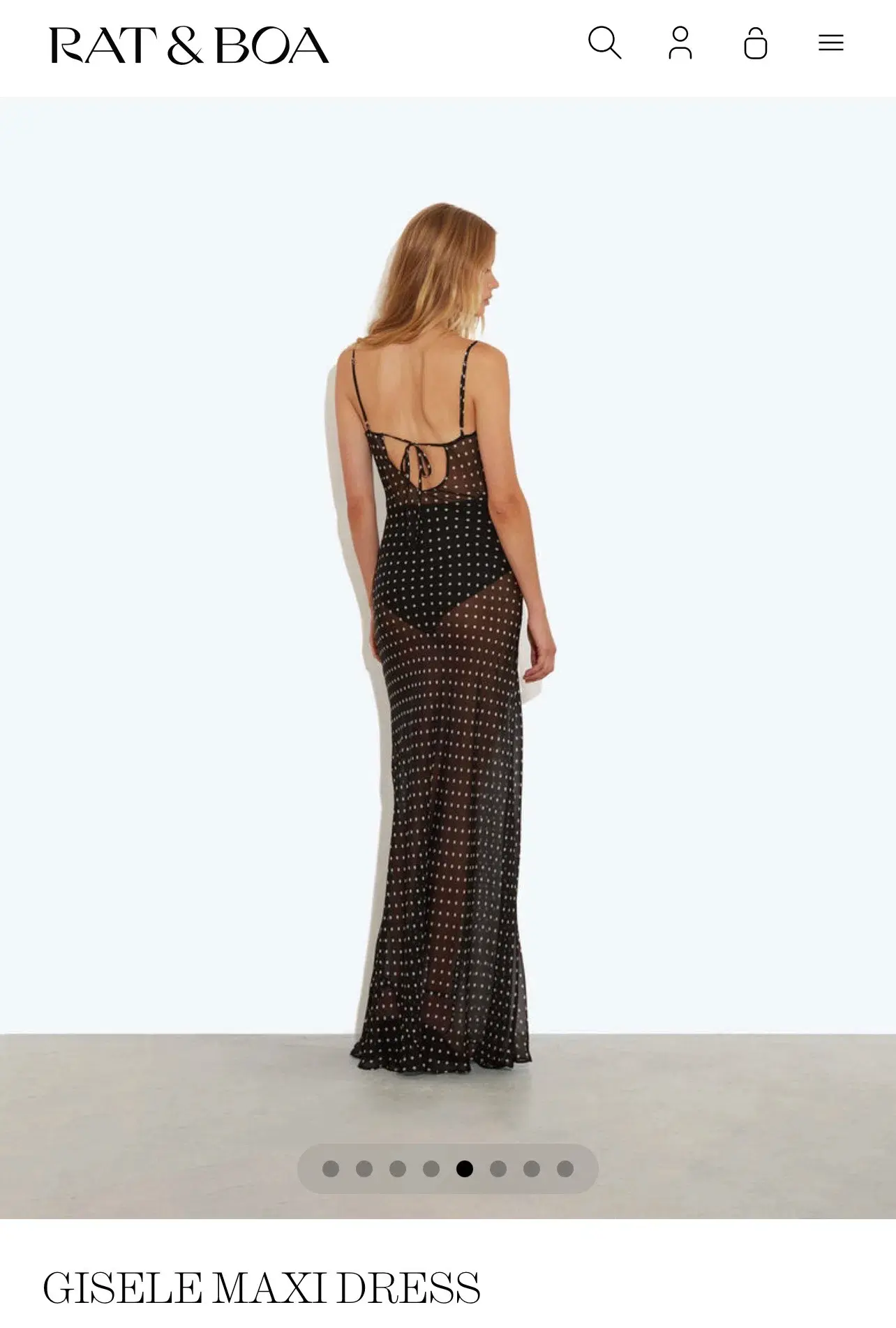RAT & BOA GISELE MAXI DRESS size small  - Image 2