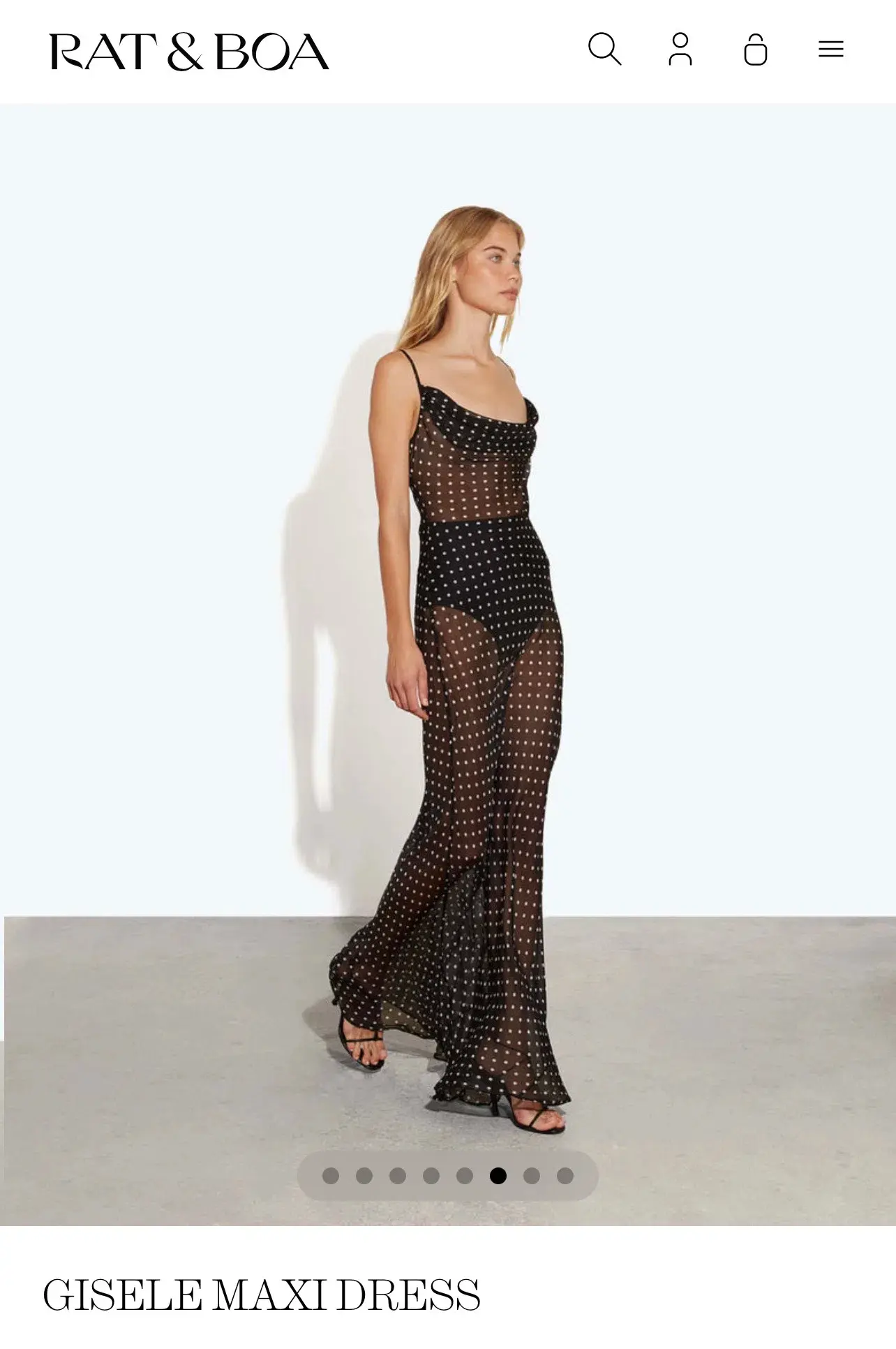 RAT & BOA GISELE MAXI DRESS size small  - Image 1