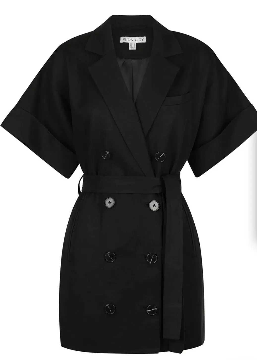 Shona Joy Black Blazer Dress Akua Size 8  - Image 7