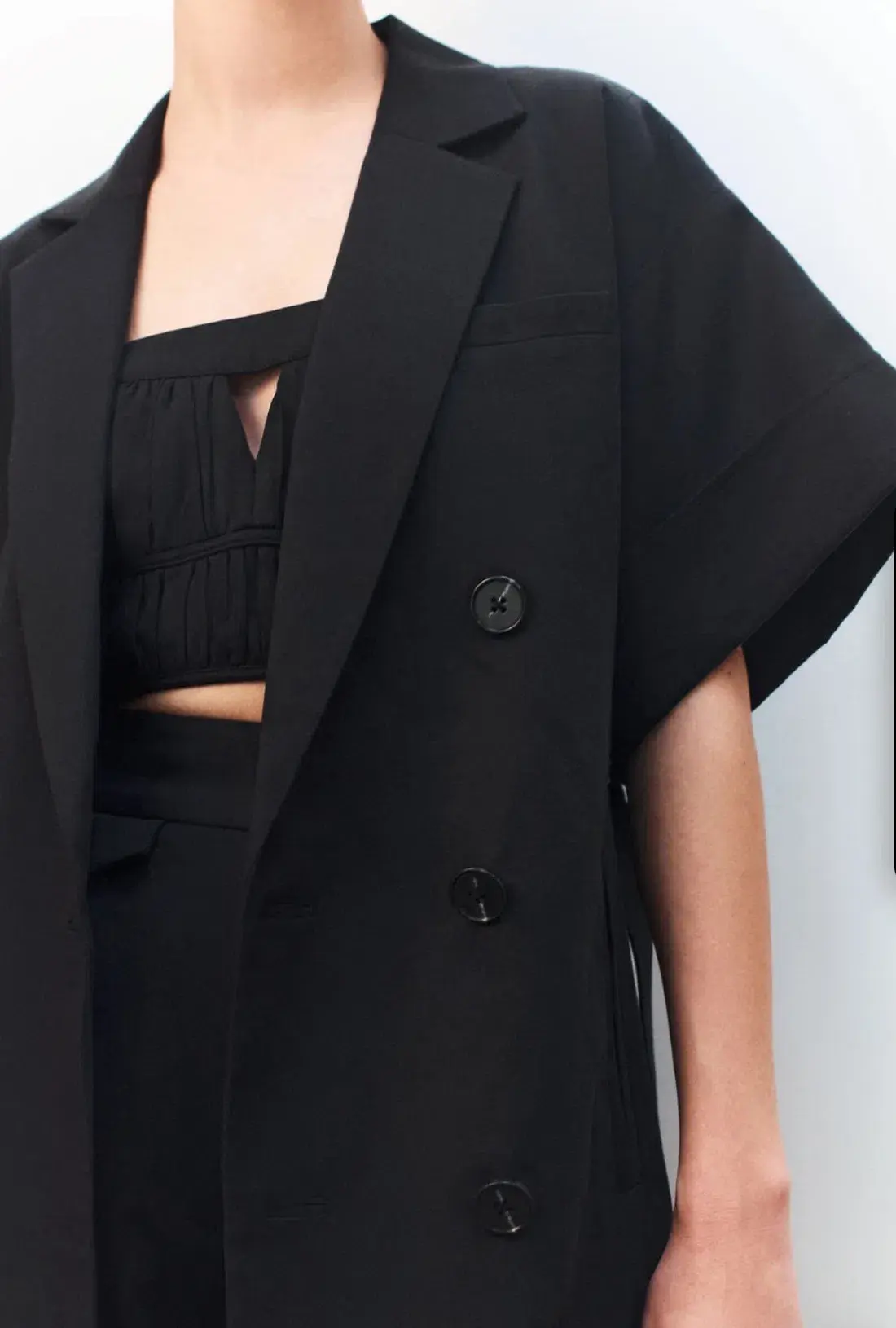 Shona Joy Black Blazer Dress Akua Size 8  - Image 1
