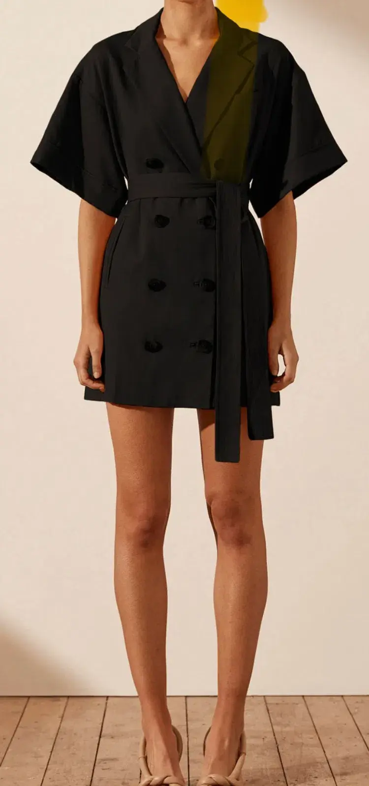 Shona Joy Black Blazer Dress Akua Size 8  - Image 2
