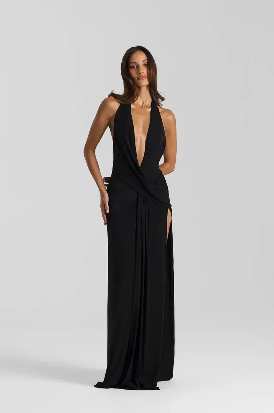 Natalie Rolt Winona Gown Black Size 1 / 8 AU - Image 1