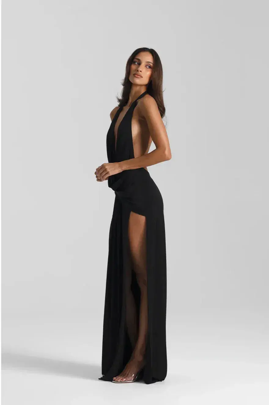 Natalie Rolt Winona Gown Black Size 1 / 8 AU - Image 2