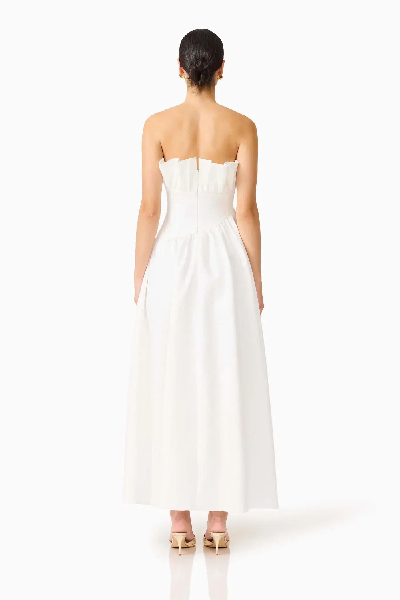 Elliatt Laurel Sleeveless Maxi Dress White Size L / Au 12 - Image 3