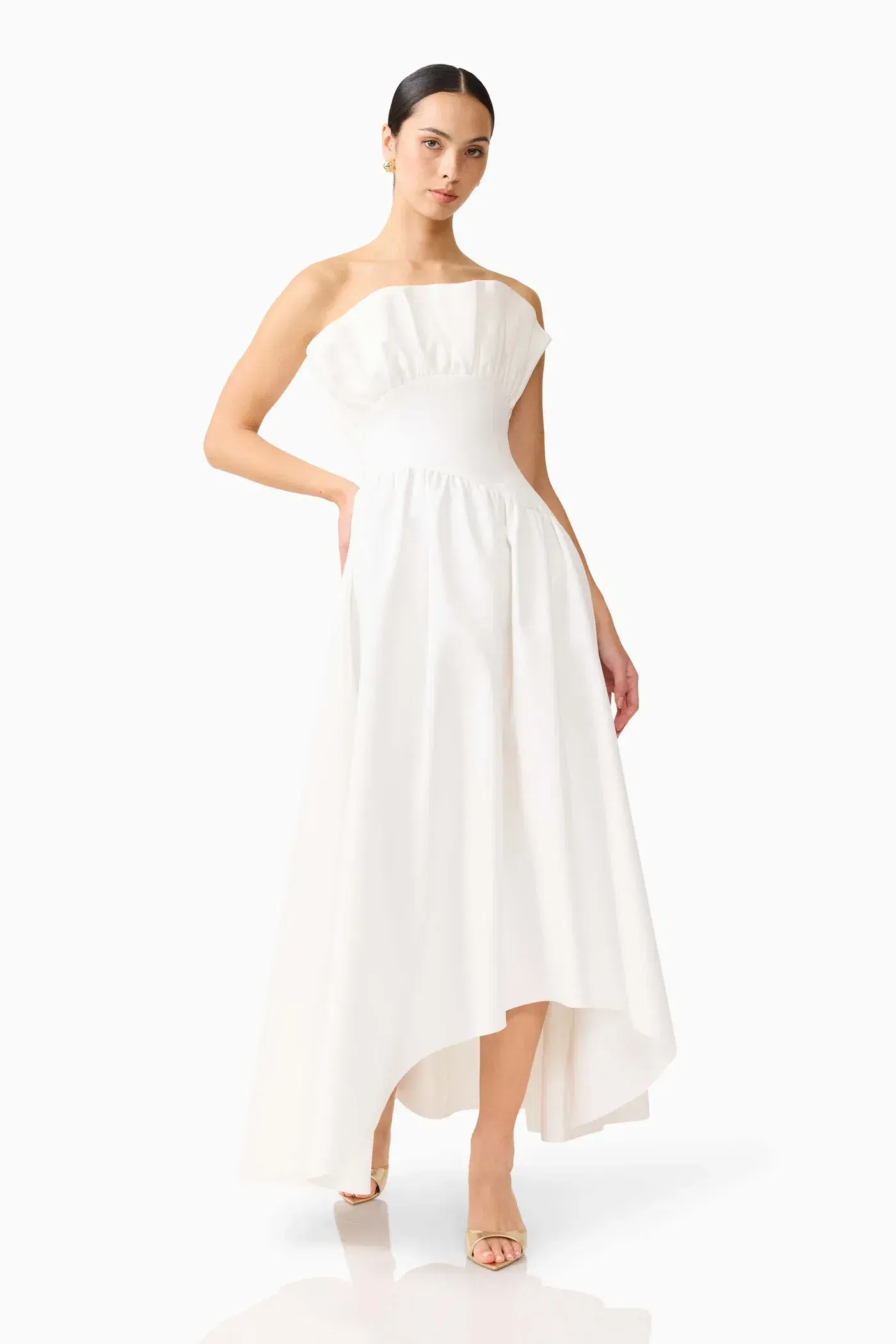 Elliatt Laurel Sleeveless Maxi Dress White Size L / Au 12 - Image 1