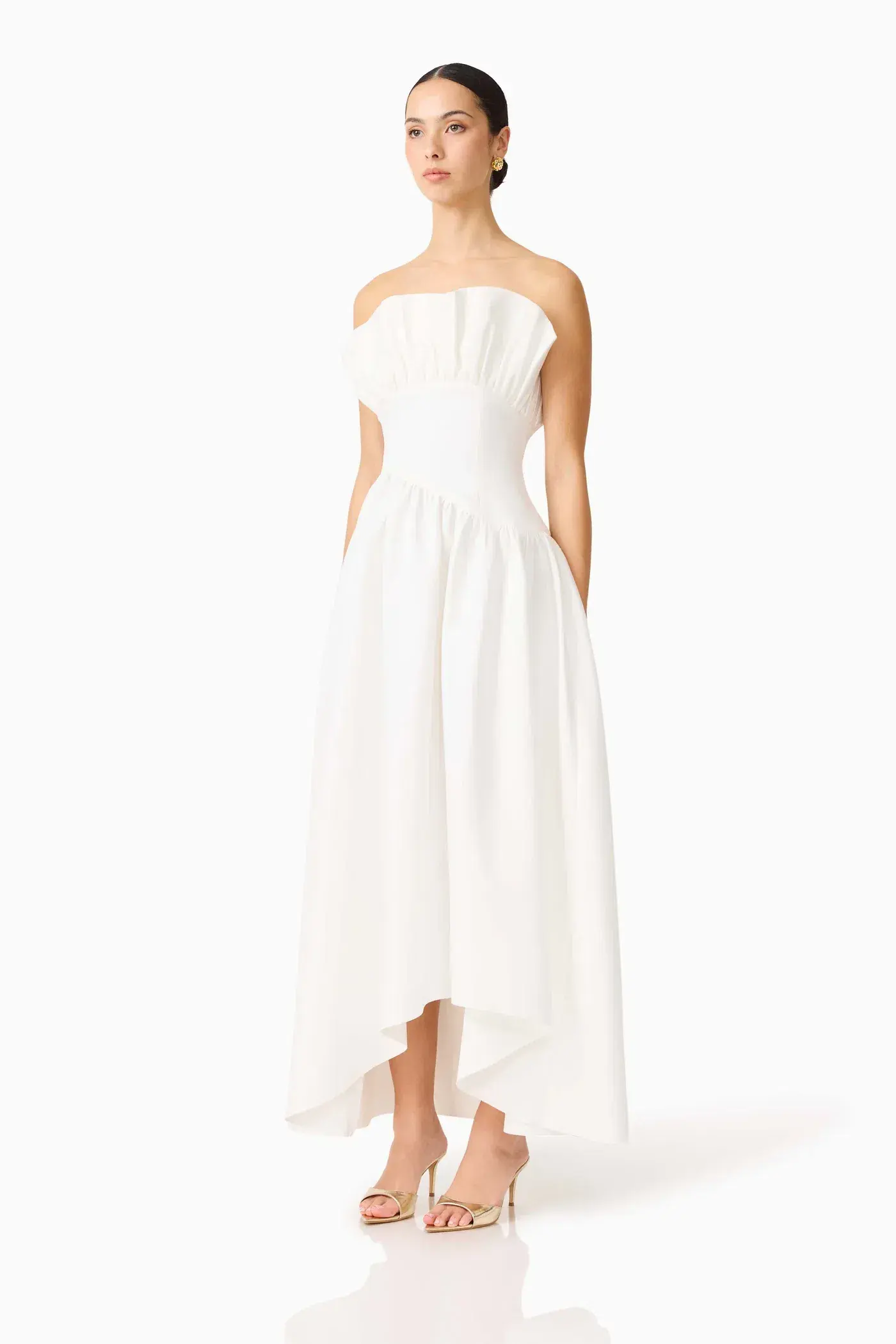 Elliatt Laurel Sleeveless Maxi Dress White Size L / Au 12 - Image 2