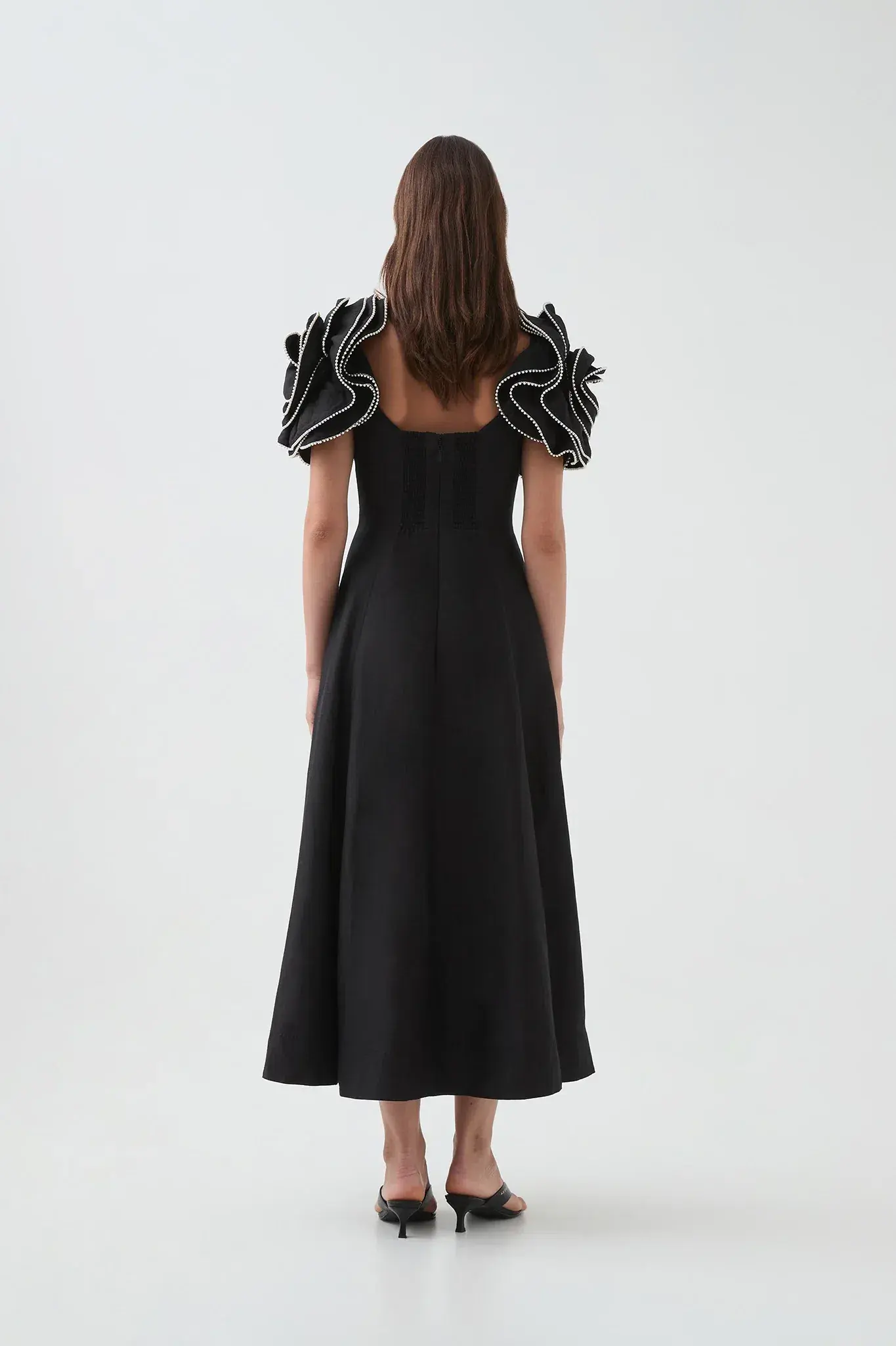 Aje Twyla Midi Dress in Black Size AU 12 - Image 5