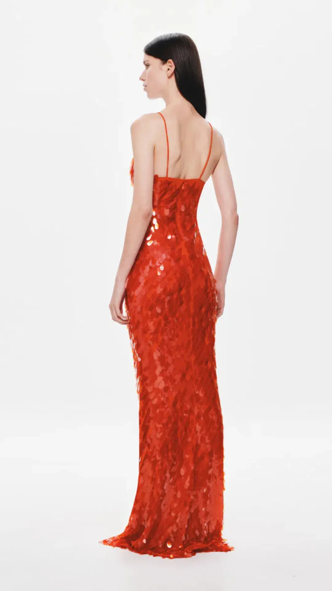 Misha  Sapphire Sequin Dress in Red Size S / Au 8 - Image 3