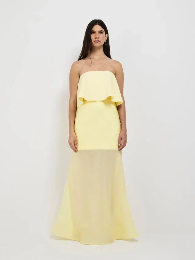 Sheike Gemini Dress Yellow Size 16  - Image 1