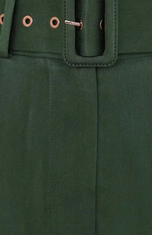 Zimmermann Silk Tuck Pants Forest Green Size 0 / AU 8 - Image 2