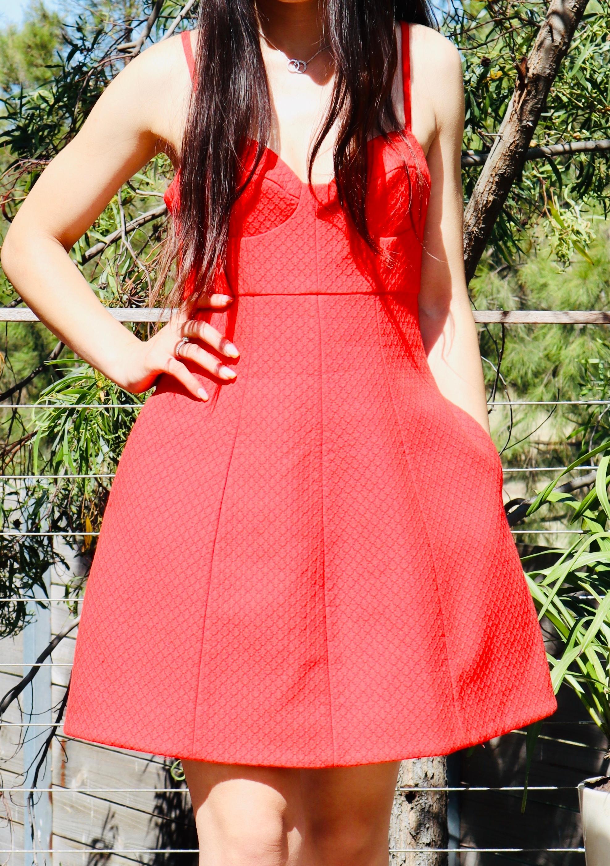 Kookai RED MAGIC dress SIZE 8-10 - Image 4