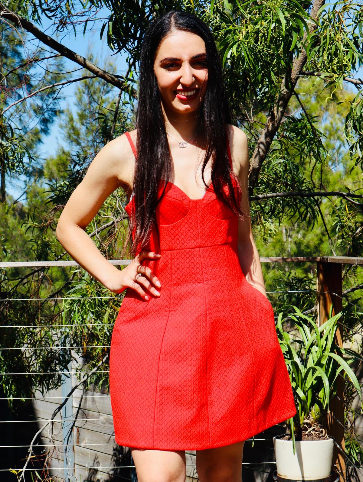 Kookai RED MAGIC dress SIZE 8-10 - Image 1