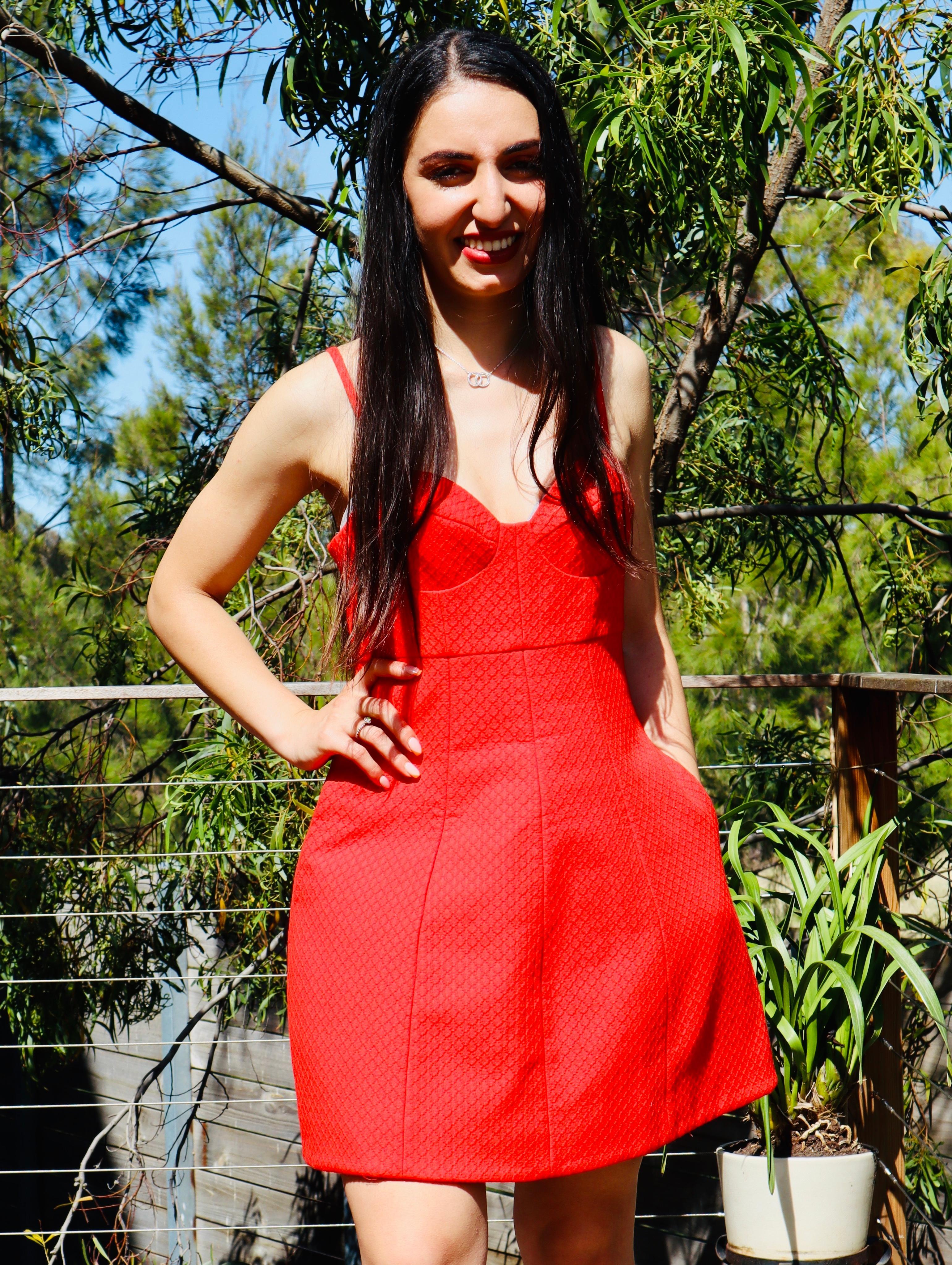 Kookai RED MAGIC dress SIZE 8-10 - Image 1