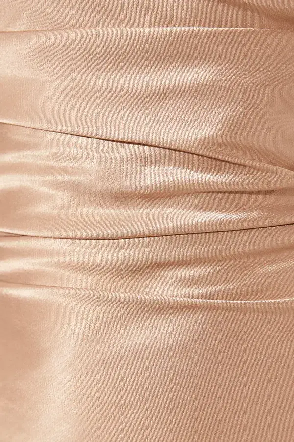Shona Joy La Lune One Shoulder Cowl Back Maxi Dress  Gold Size 8 - Image 4