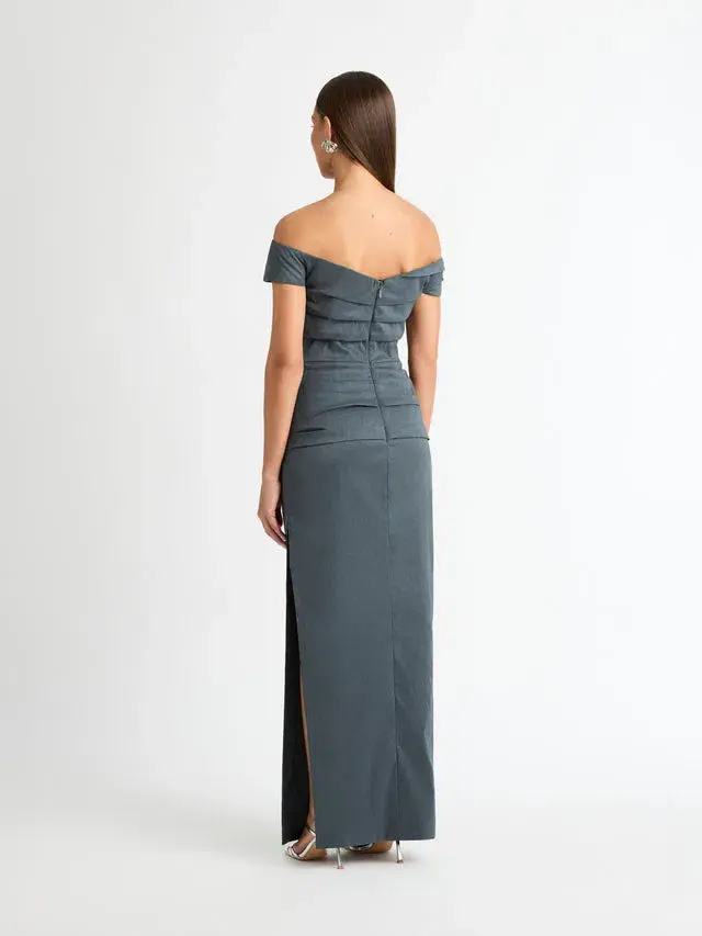 Sheike Elissa Gown Grey Size 18 - Image 3