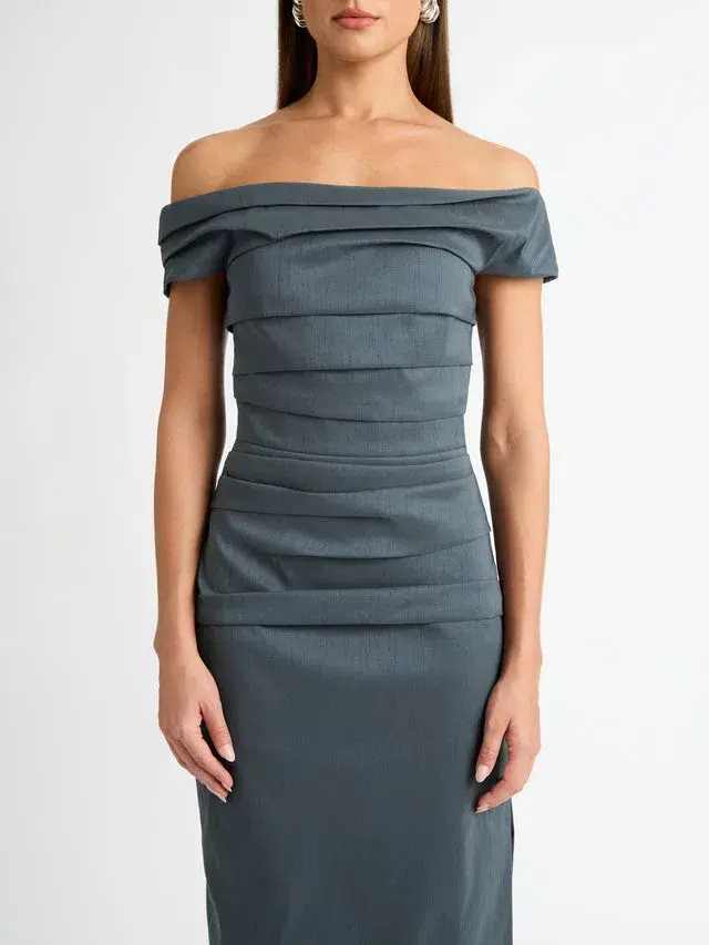 Sheike Elissa Gown Grey Size 18 - Image 2