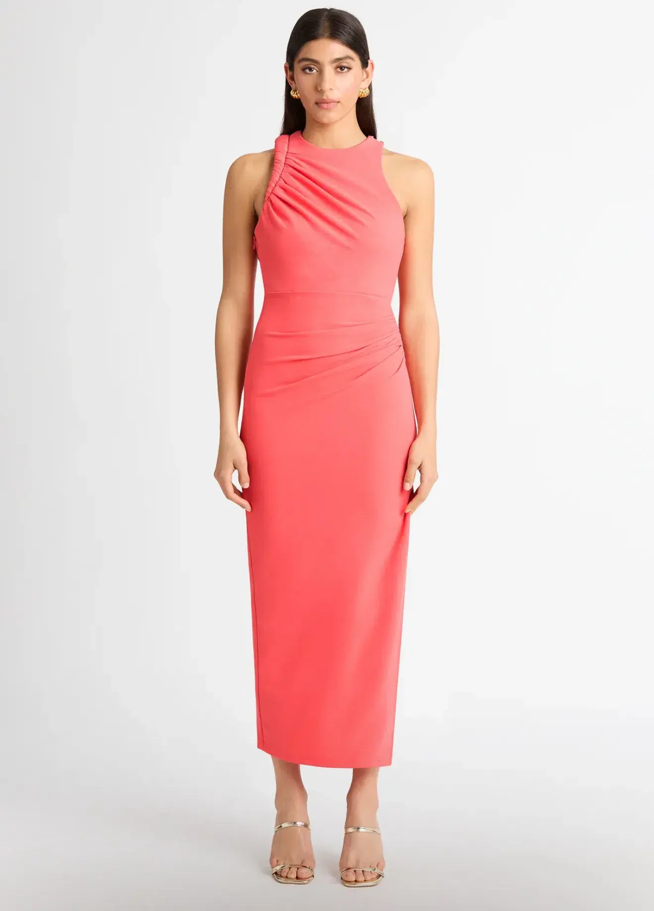 Sheike Portland Midi Dress Peach  Size 18  - Image 1