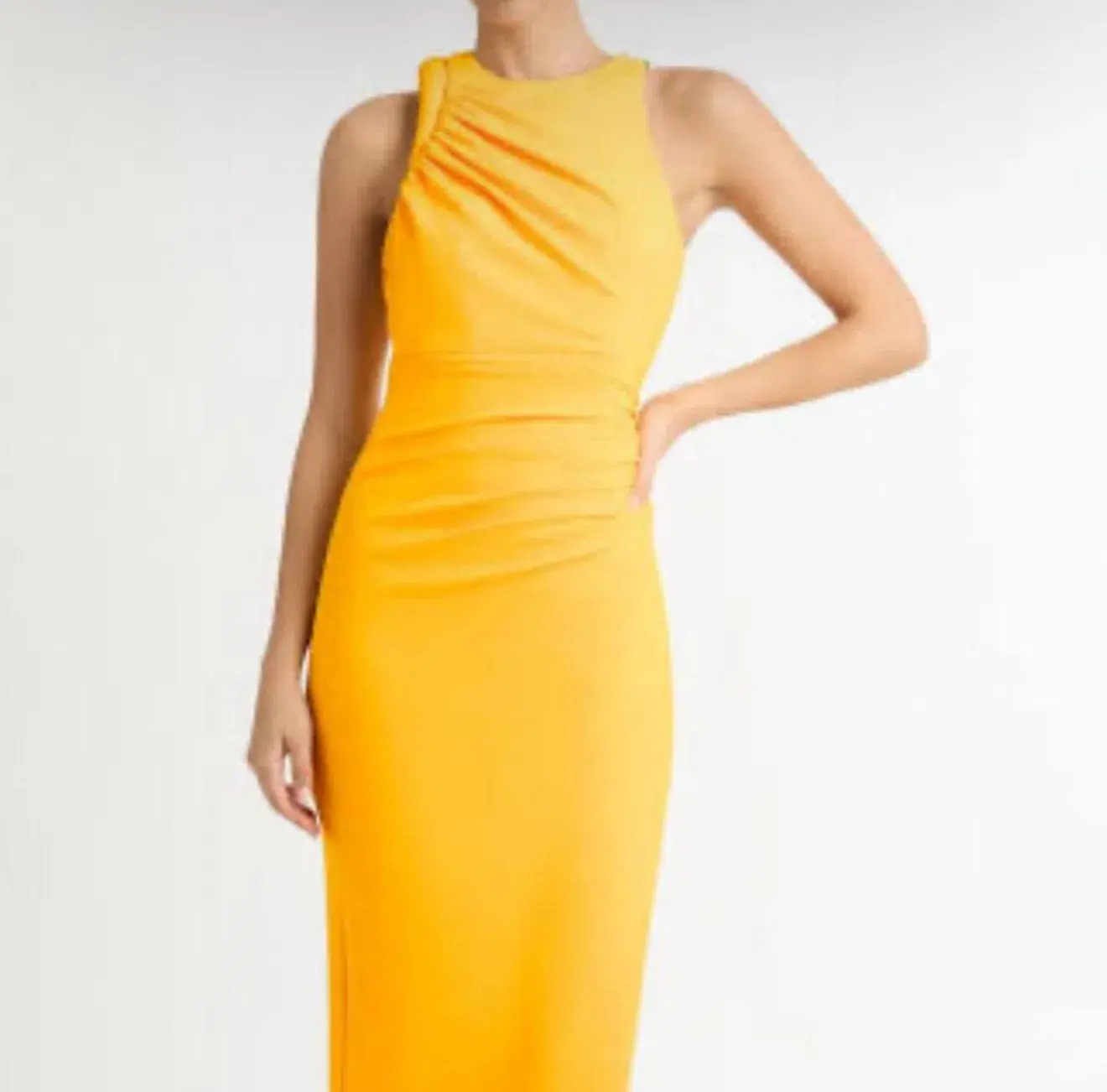 Sheike Portland Midi Dress Yellow Size 18  - Image 2