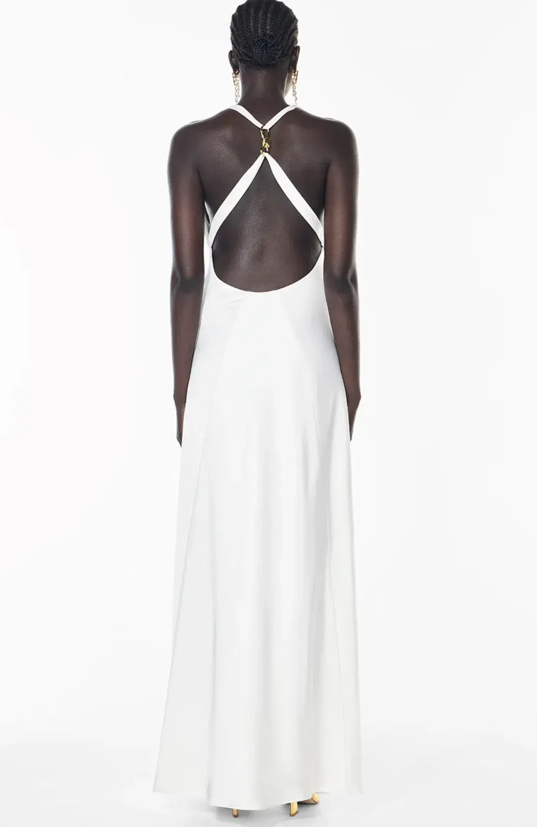 Manning Cartell CHARMED COWL SLIP DRESS in White AU 8 - Image 3