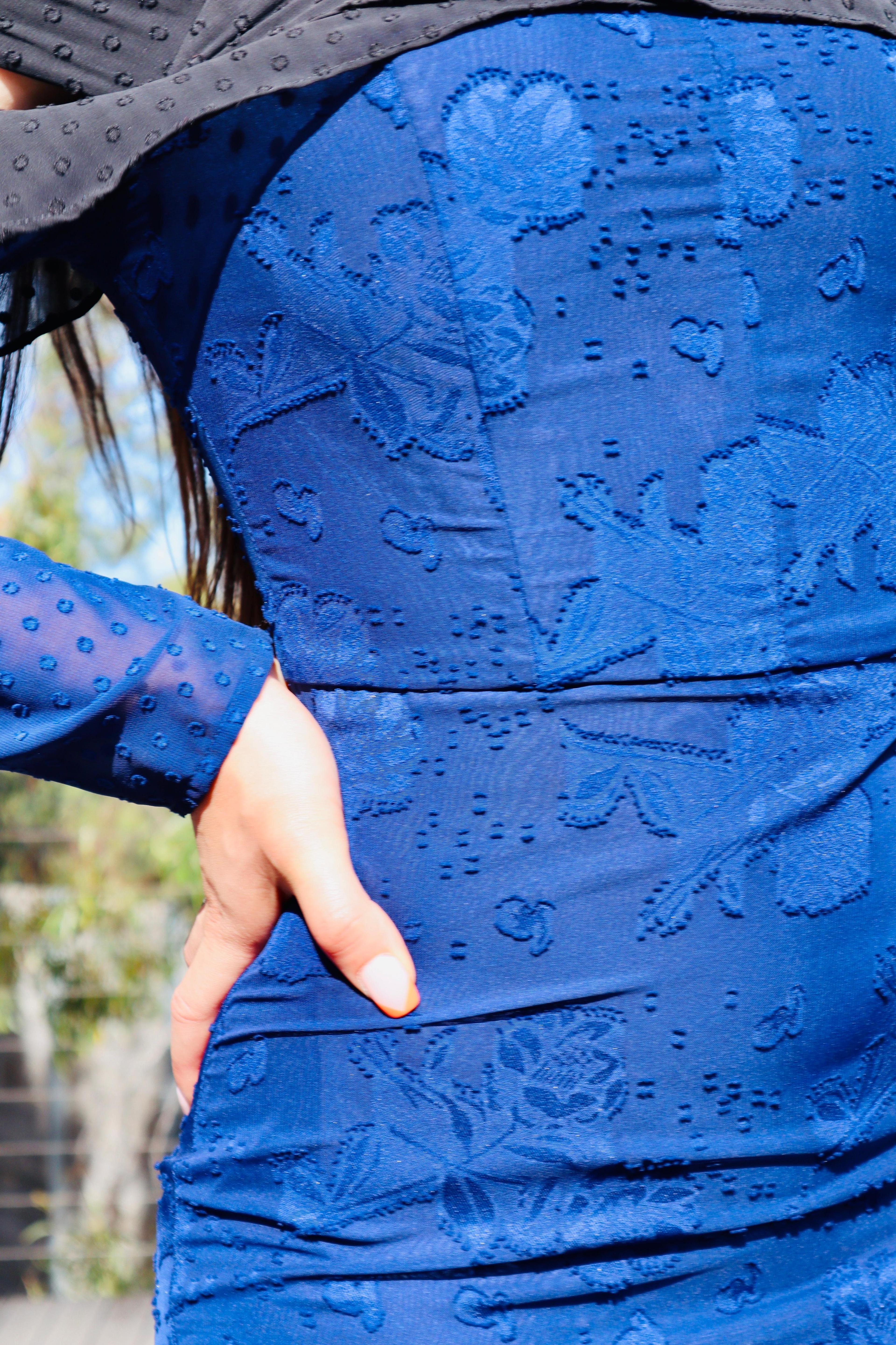 Mossman MOOD SWING Electric blue dress SIZE 6-8 - Image 9