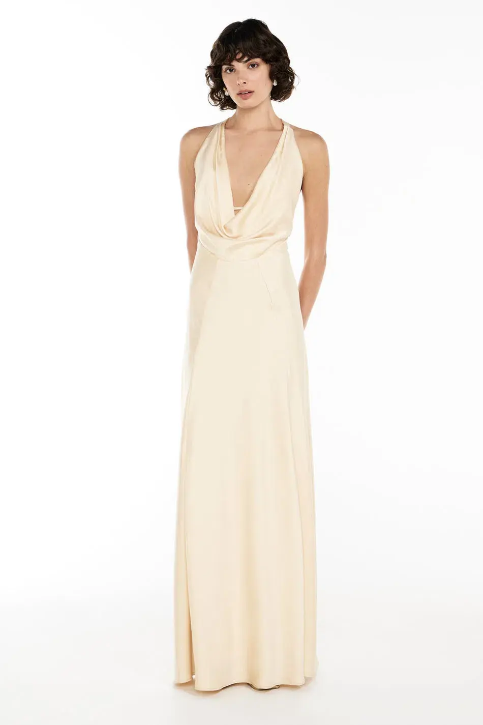 Manning Cartell Charmed Cowl Slip Dress Champagne size 4 - Image 1