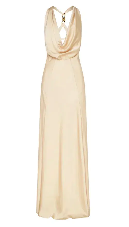 Manning Cartell Charmed Cowl Slip Dress Champagne size 4 - Image 3