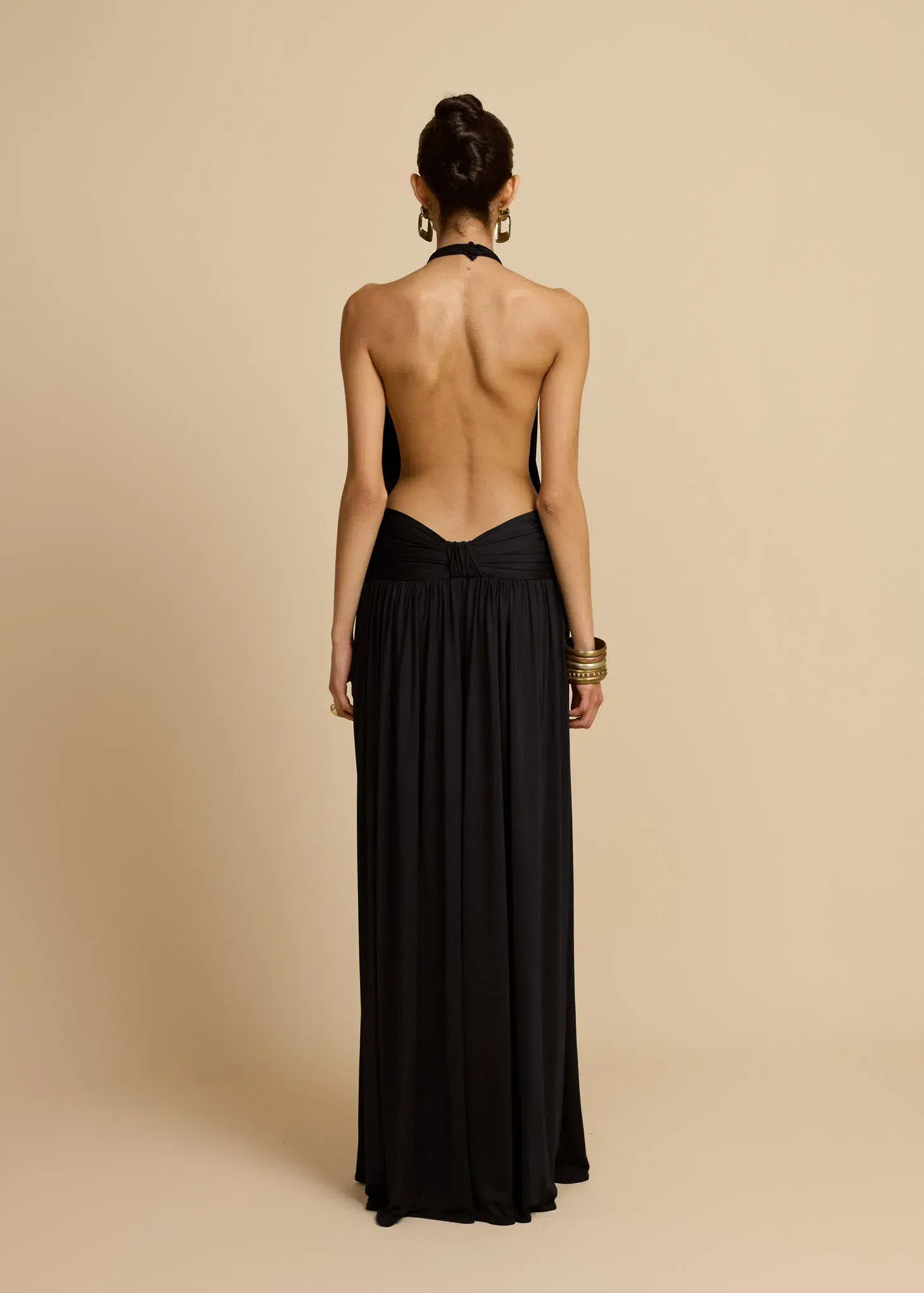 Arcina Ori Santina Floor Length Dress in Black Size 10 - Image 2
