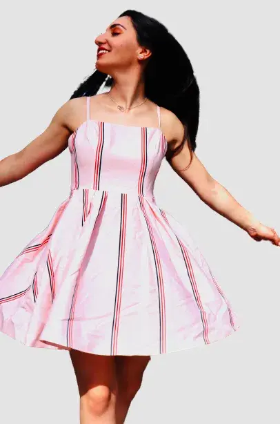 Mossman Baby Doll Mini Dress Pink Size 8 - Image 1