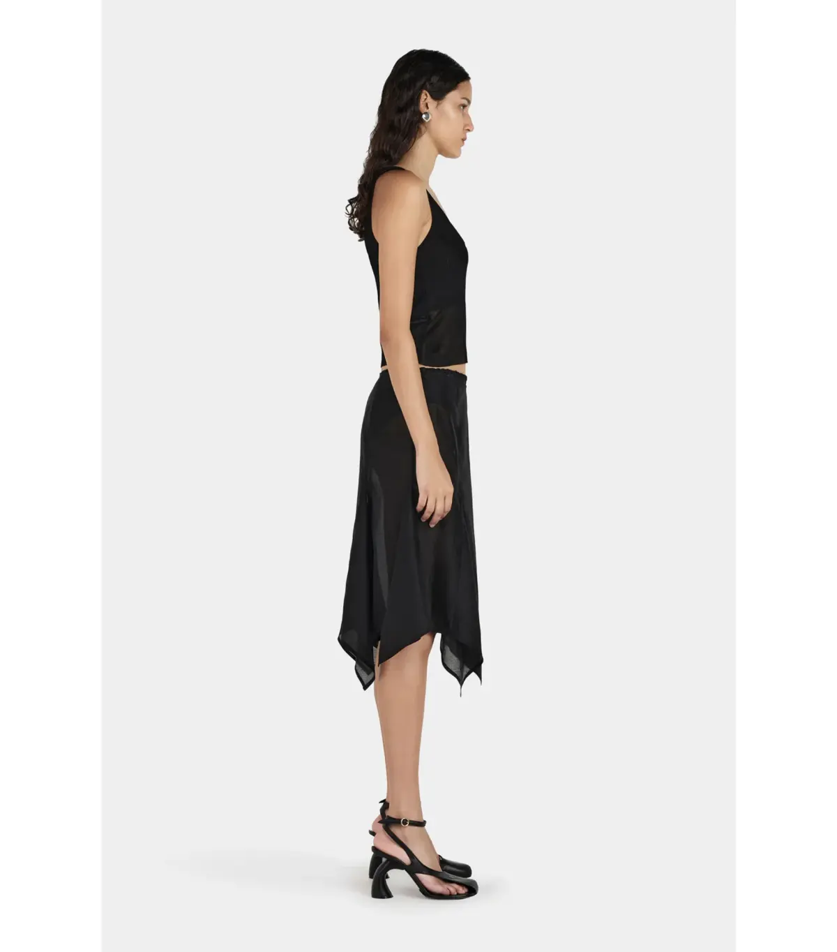 Hansen and Gretel Miller Knee Length Skirt Black Size AU 6 - Image 6