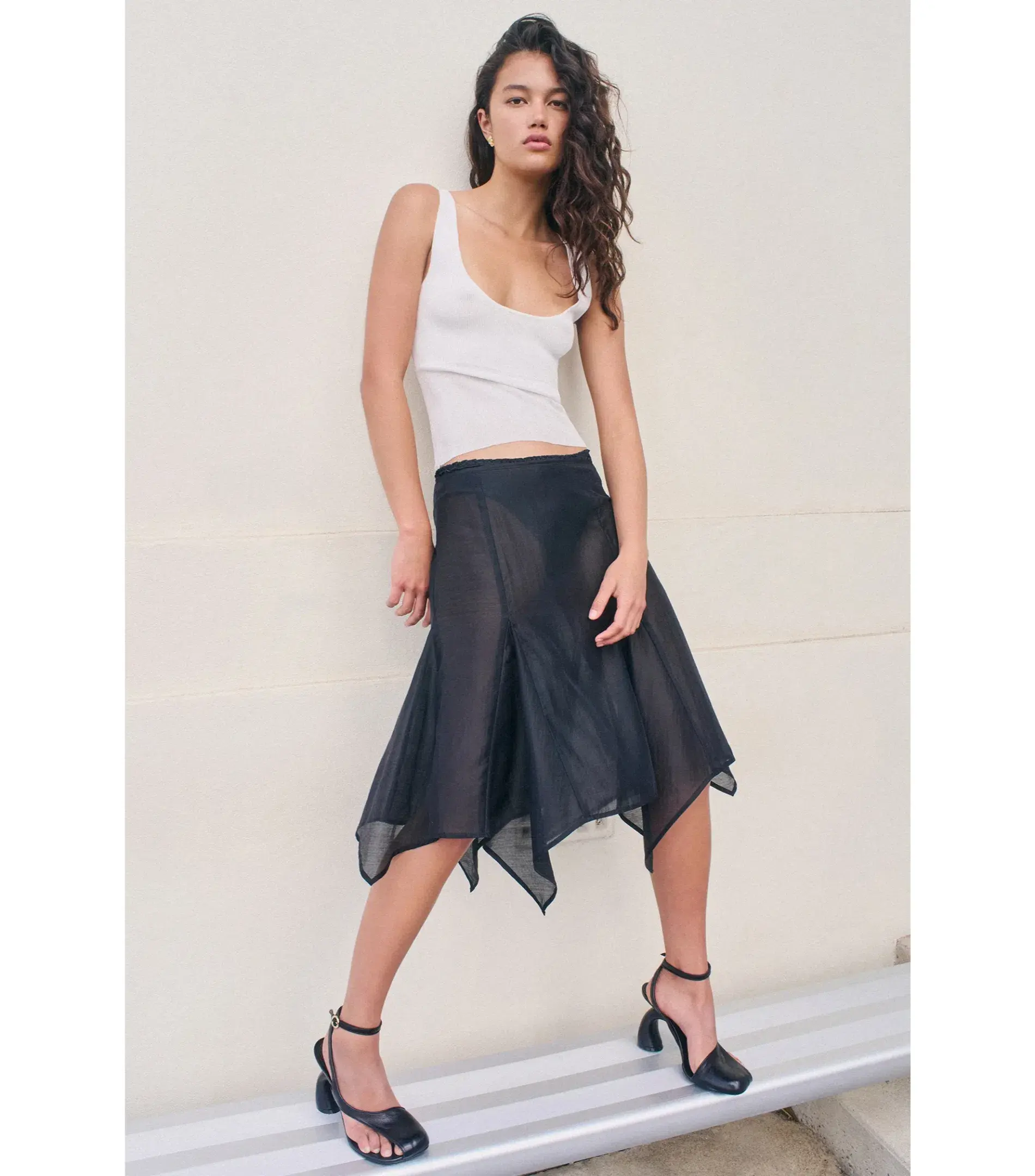 Hansen and Gretel Miller Knee Length Skirt Black Size AU 6 - Image 2