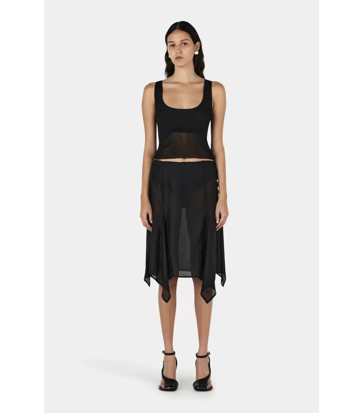 Hansen and Gretel Miller Knee Length Skirt Black Size AU 6 - Image 1