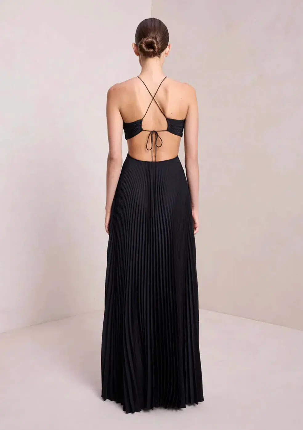 A.L.C Moira Maxi Dress Black Size AU 8 for rent on The Volte - main image