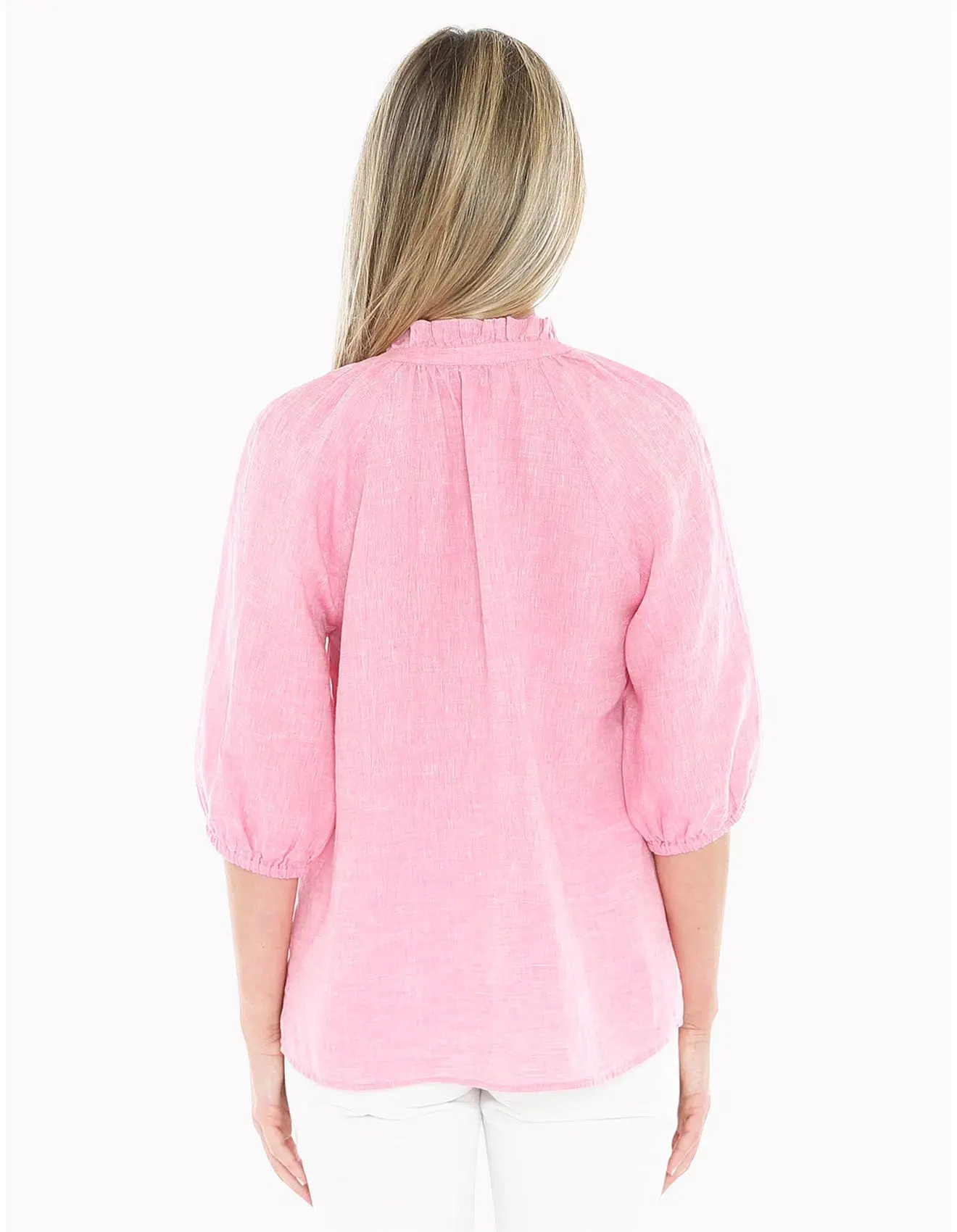 Jump Ruffle Neck Top Flamingo Size AU 16  - Image 6