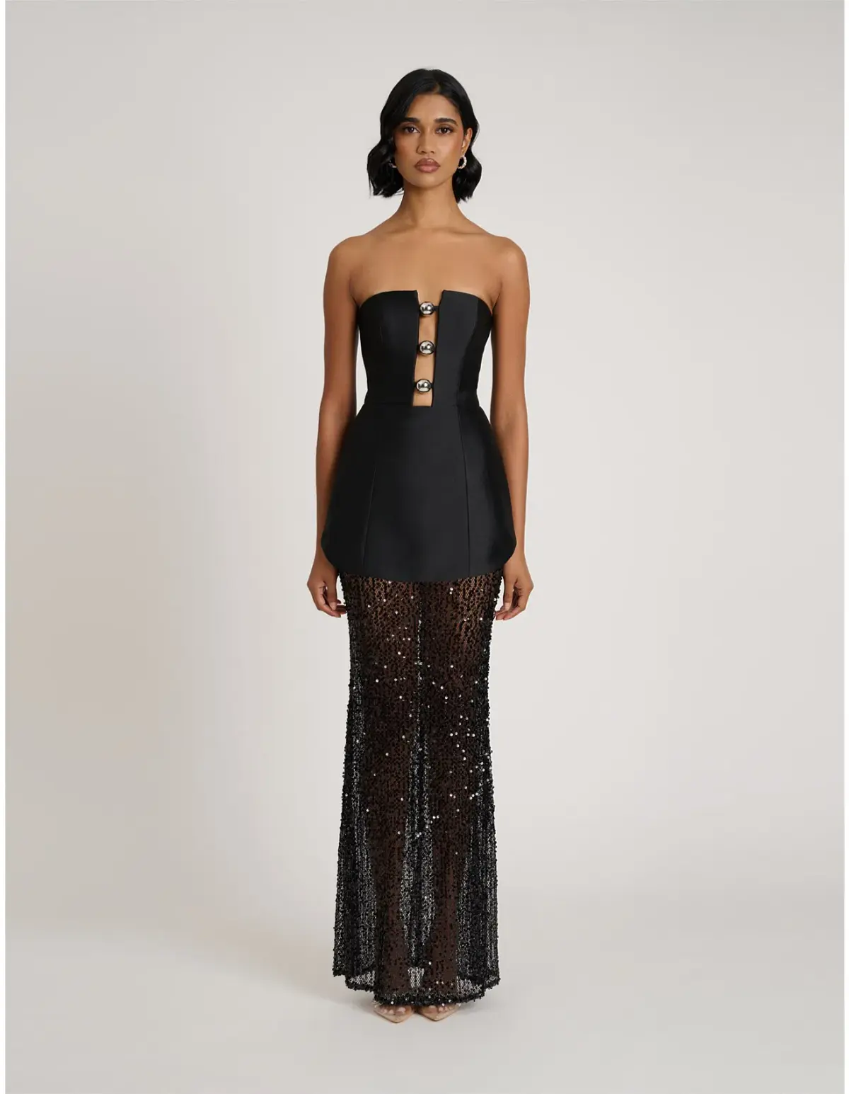 Eliya the Label Nerissa Maxi Dress Black Size AU 14 - Image 1