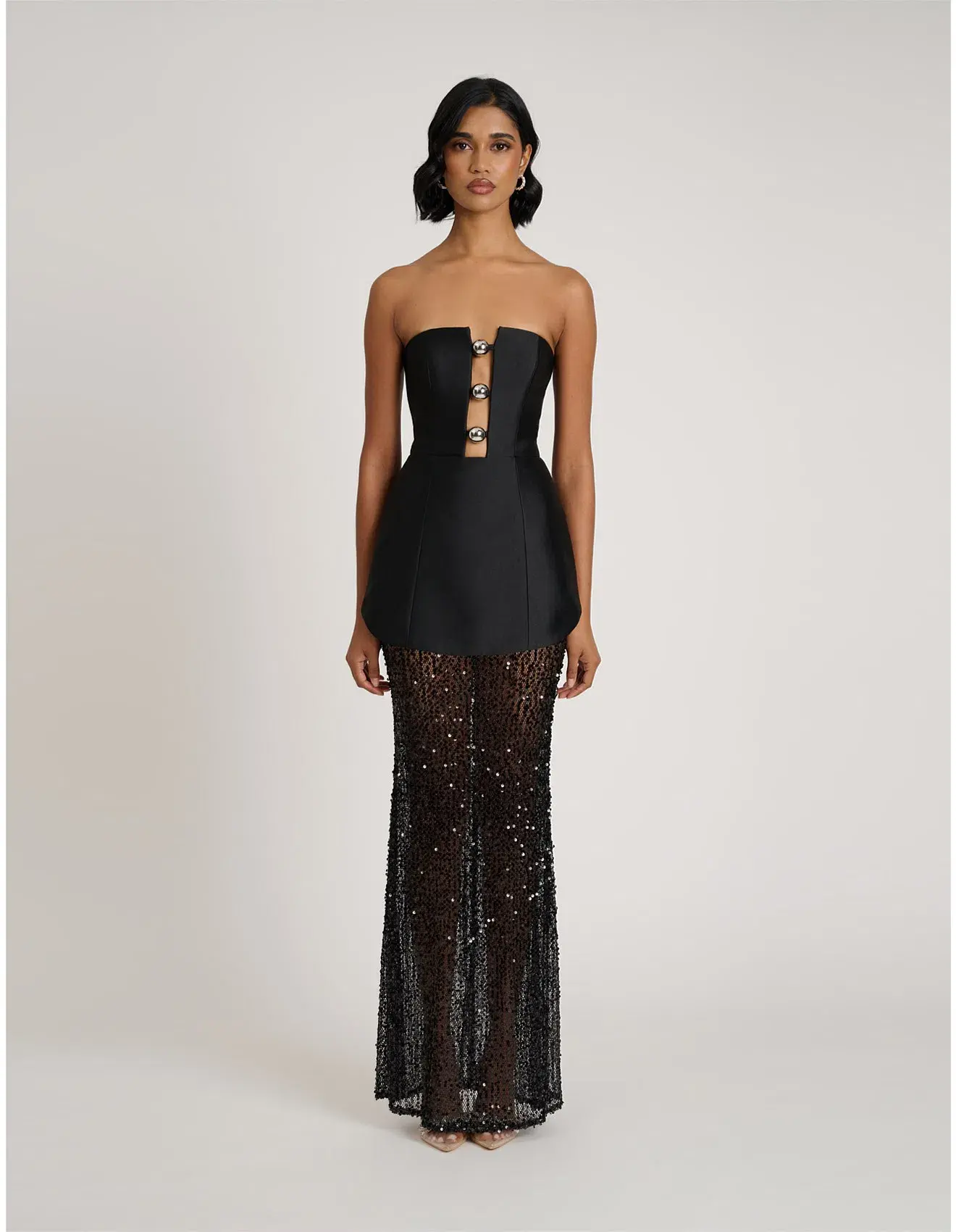 Eliya the Label Nerissa Maxi Dress Black Size AU 14 - Image 1