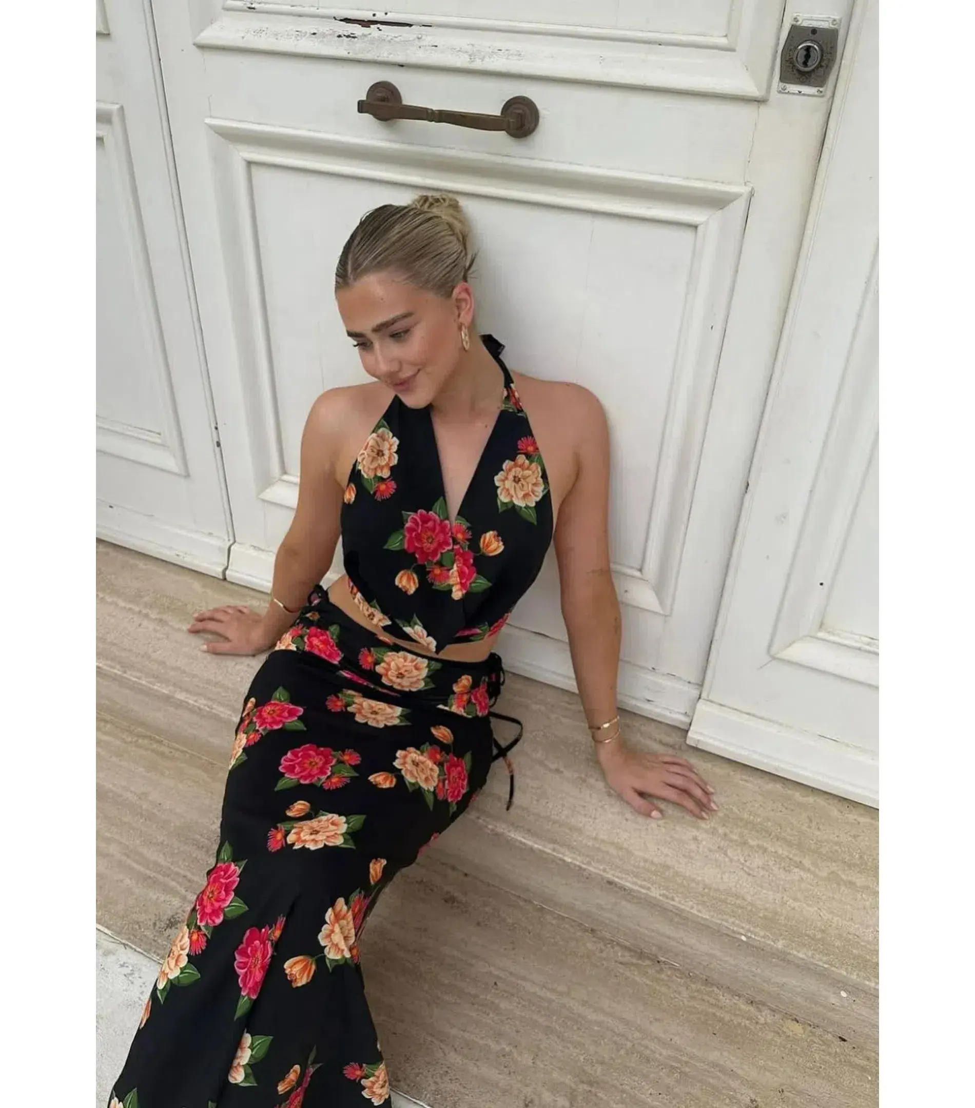 Vdm The Label Romy Top and Evvy Skirt Set in Camellia Size AU 10 - Image 3