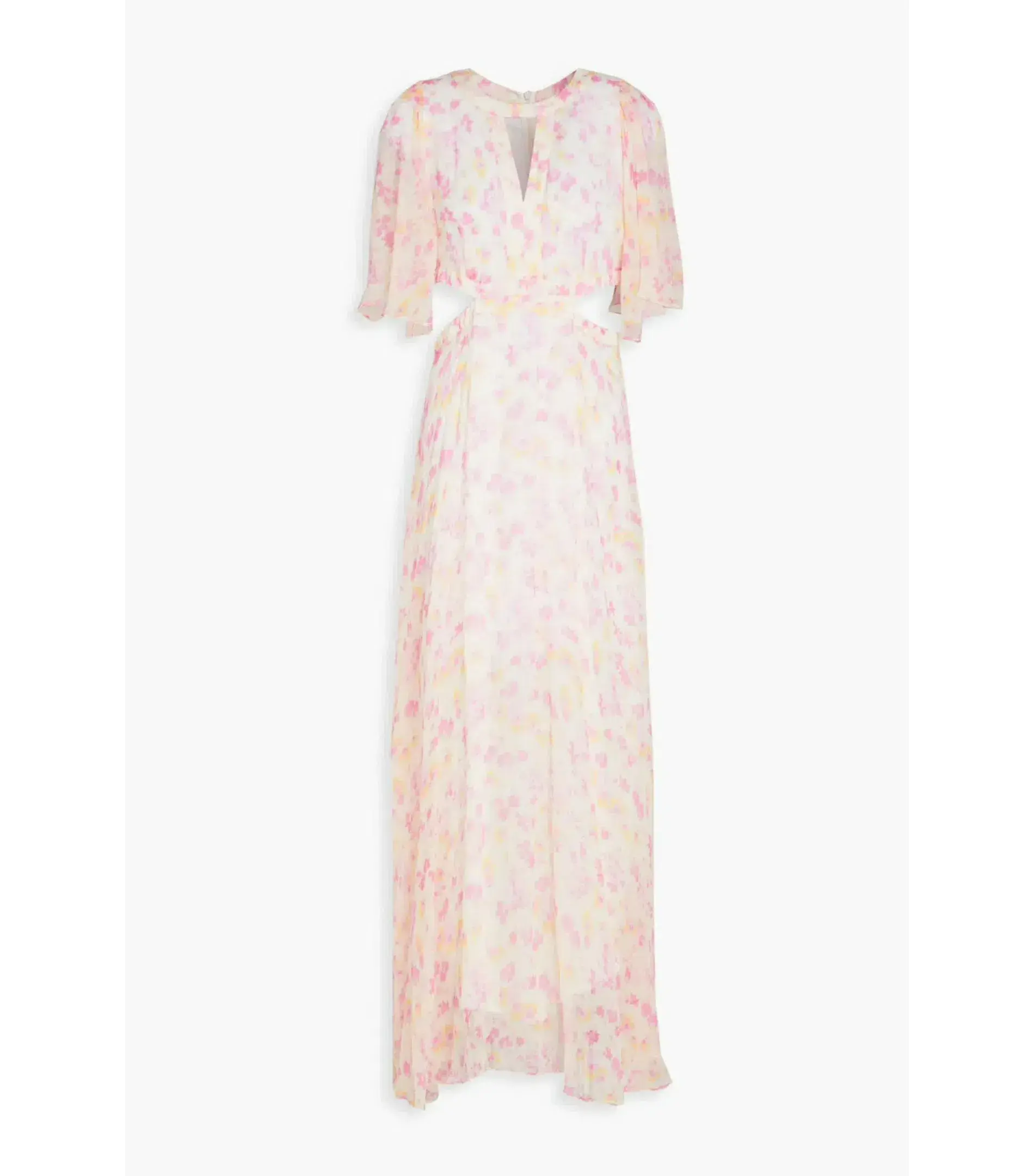 Maje Cutout Georgette Maxi Dress Printed Size 36 / AU 8  - Image 3