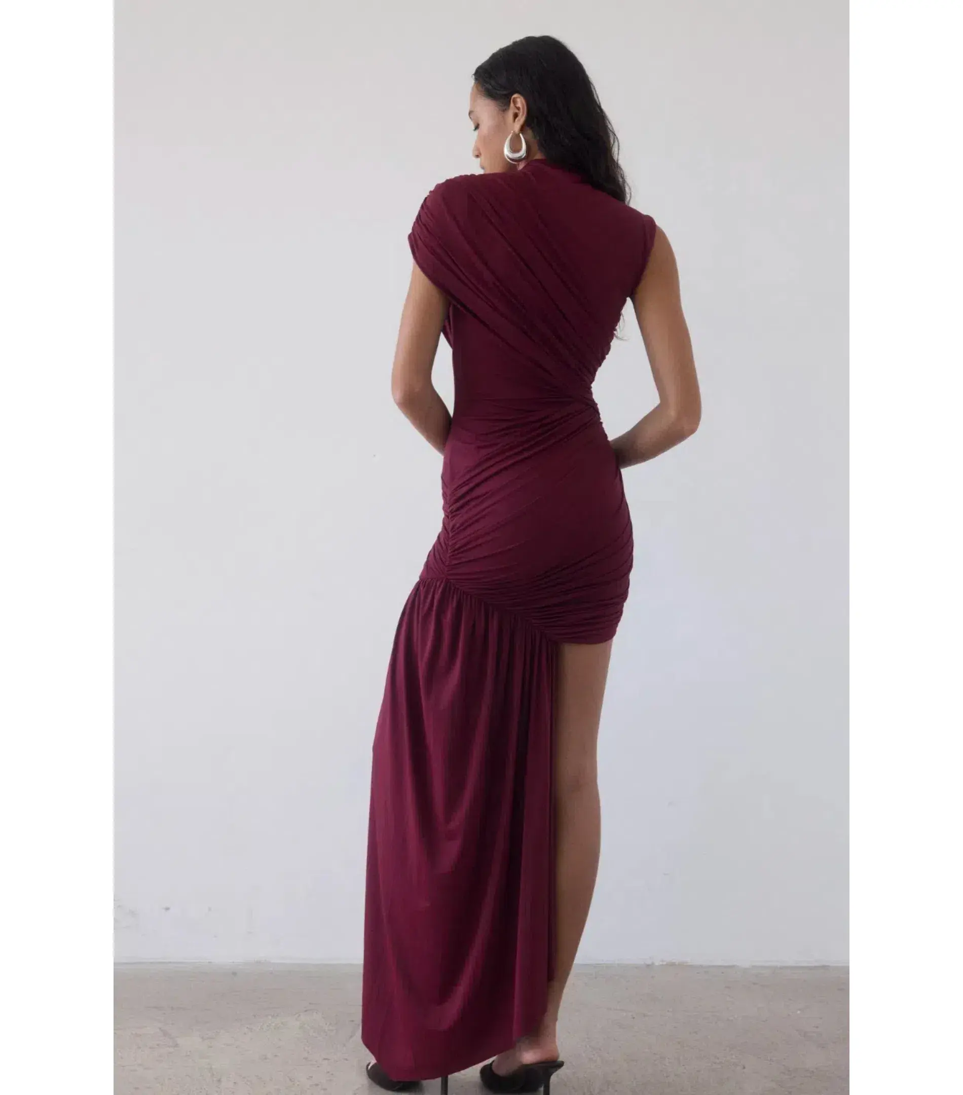 De La Vali Ravenna Mini Dress in Earth Spandex Jersey Size AU 8  - Image 3