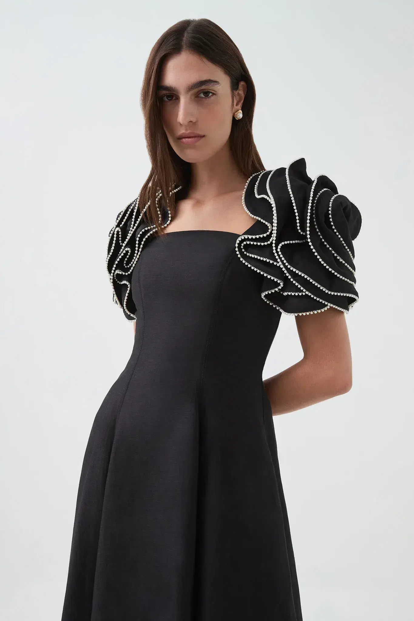 Aje Twyla Midi Dress in Black Size AU 14 - Image 4