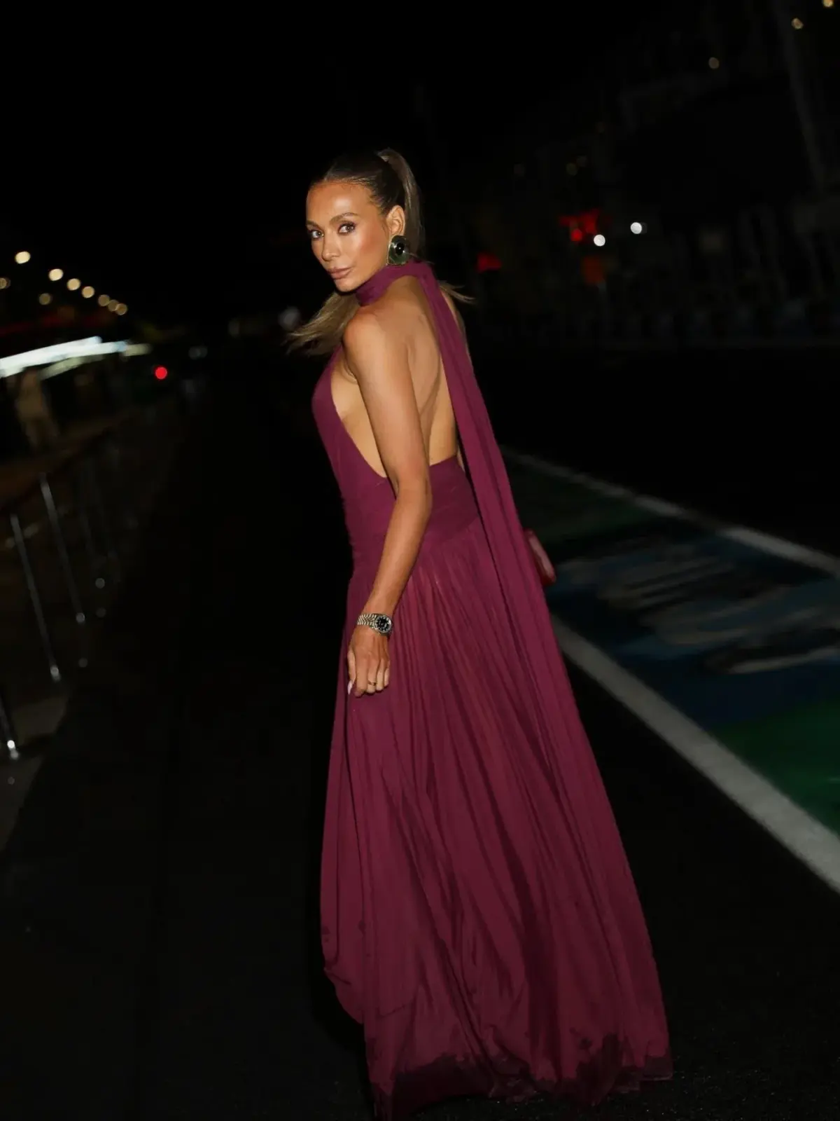 Effie Kats Verity Maxi Gown Burgundy Size S / AU 8  - Image 5