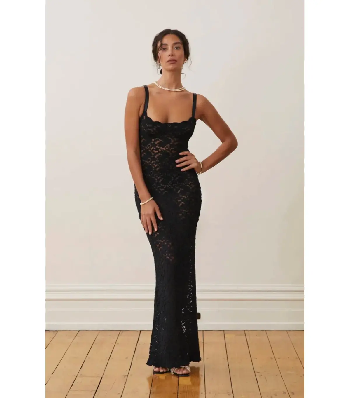 Arcinaori Margot Maxi Dress Black Size Small / AU 8  - Image 1