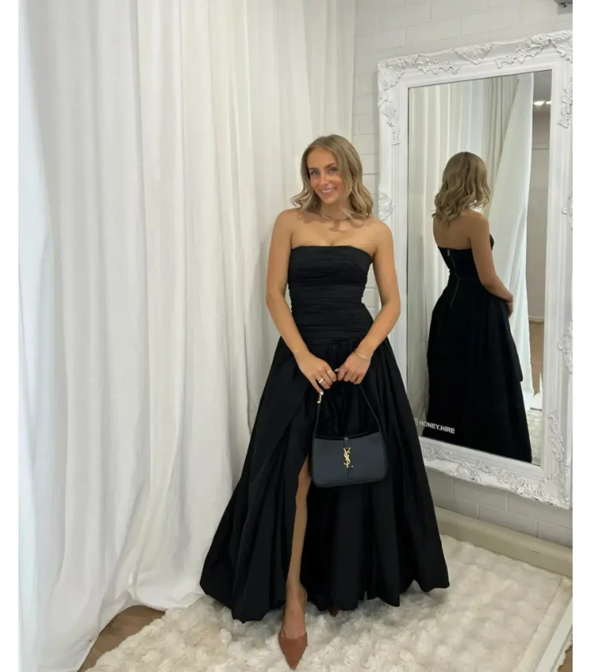 Aje Violette Bubble Hem Maxi Dress in Black Size AU 12  - Image 1