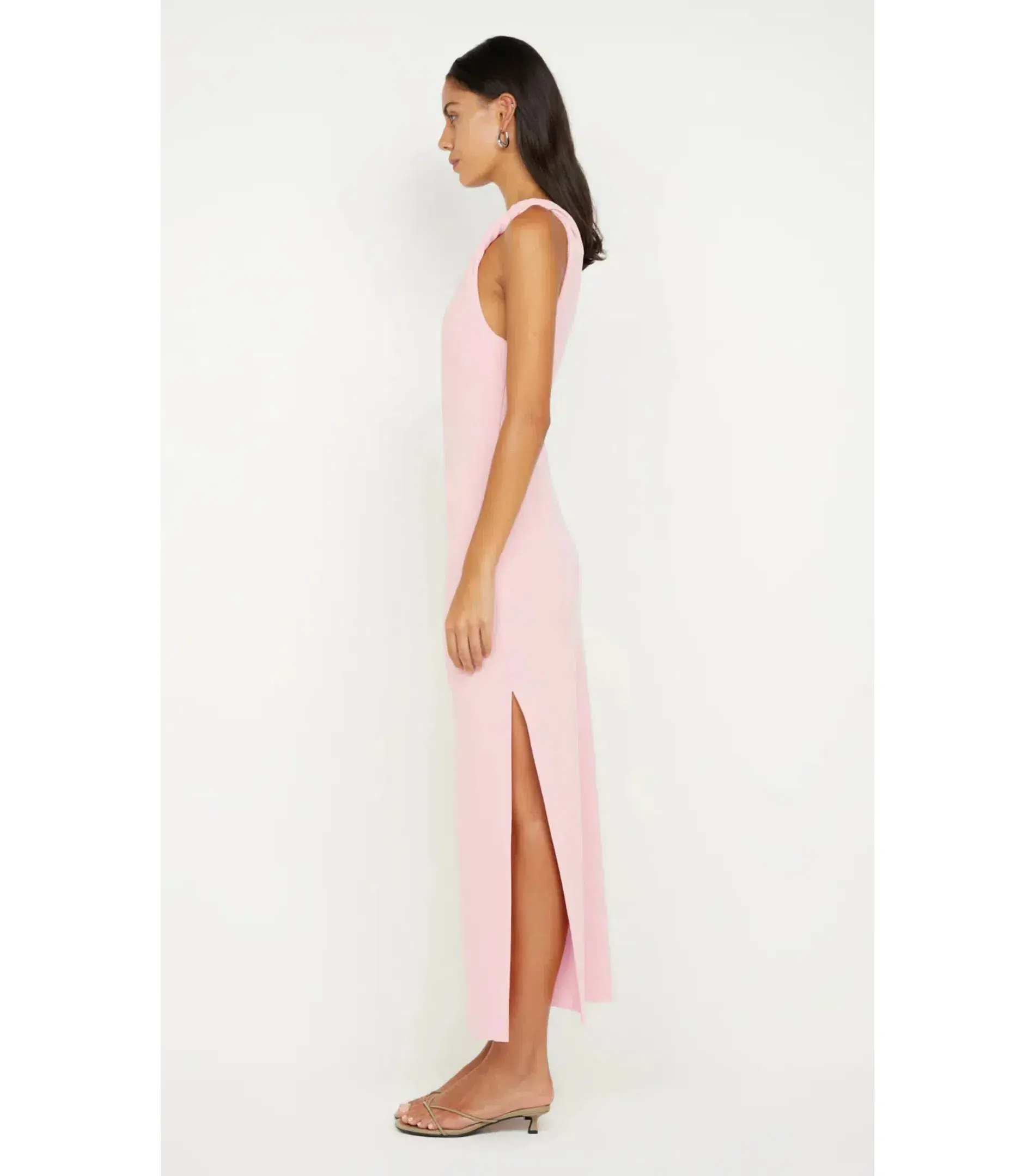 Bec & Bridge Ariven Asym Midi Dress Pink Size AU 12 - Image 2
