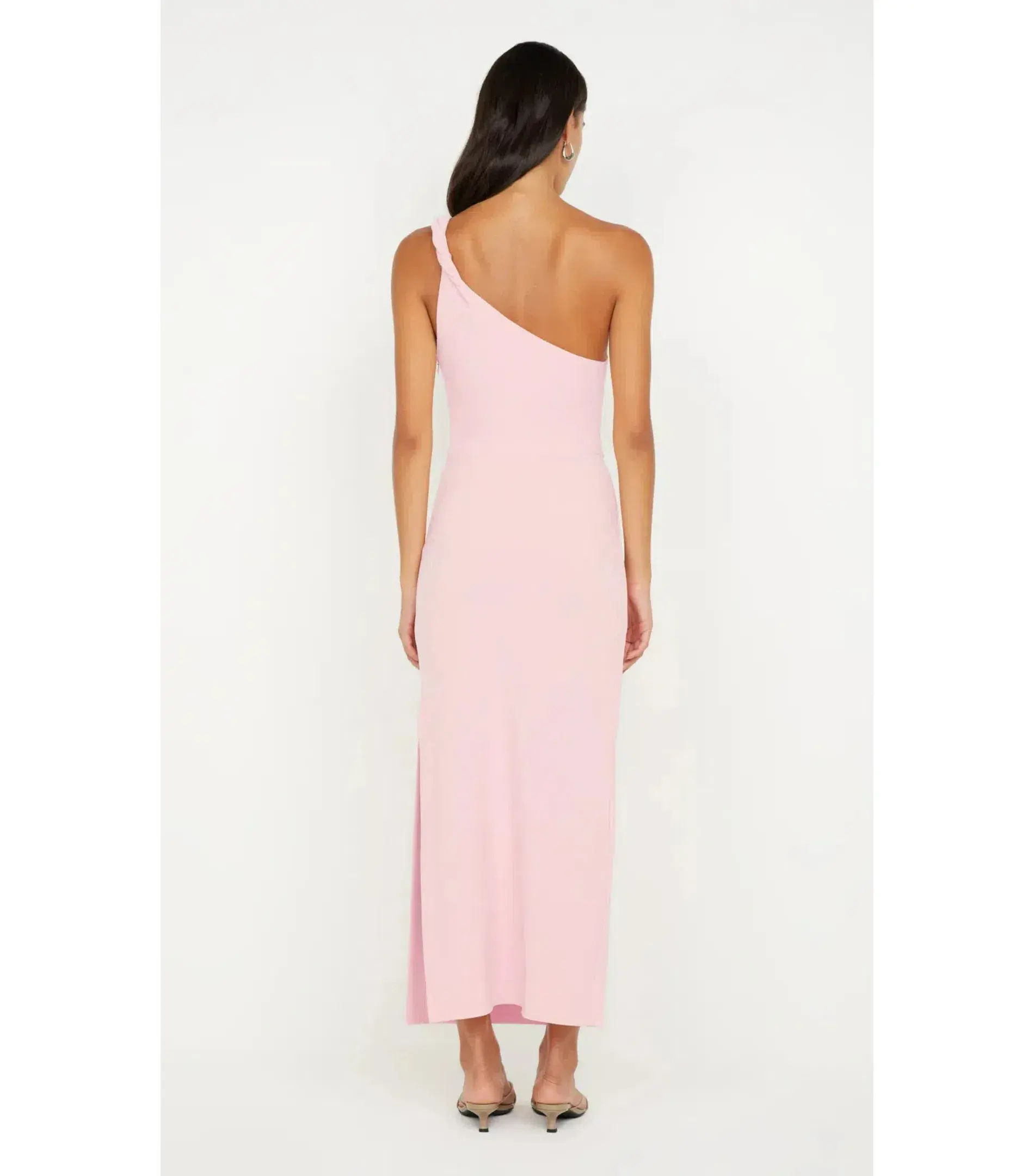 Bec & Bridge Ariven Asym Midi Dress Pink Size AU 12 - Image 3