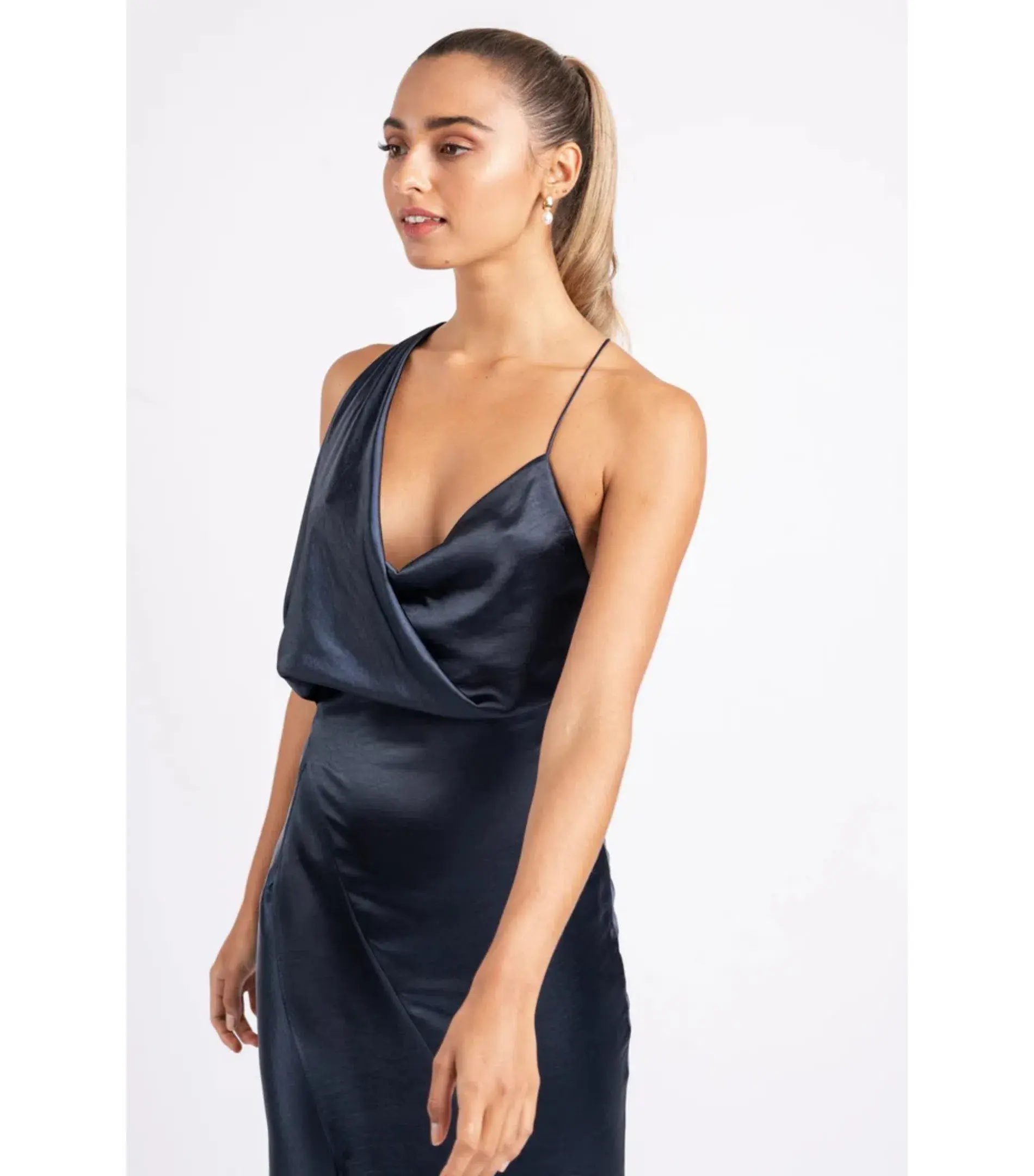 One Fell Swoop Muse Midi Dress Navy Size AU 10 - Image 5