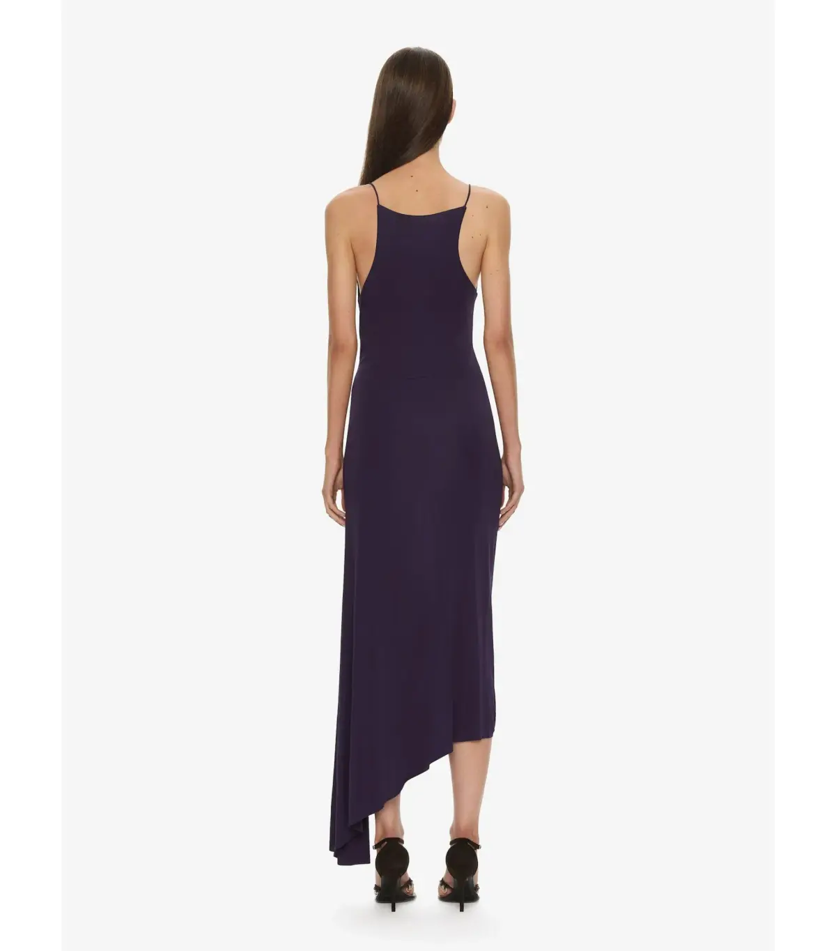 Christopher Esber Veer Spiral Crystal Tank Midi Dress Violet Size AU 8 - Image 2