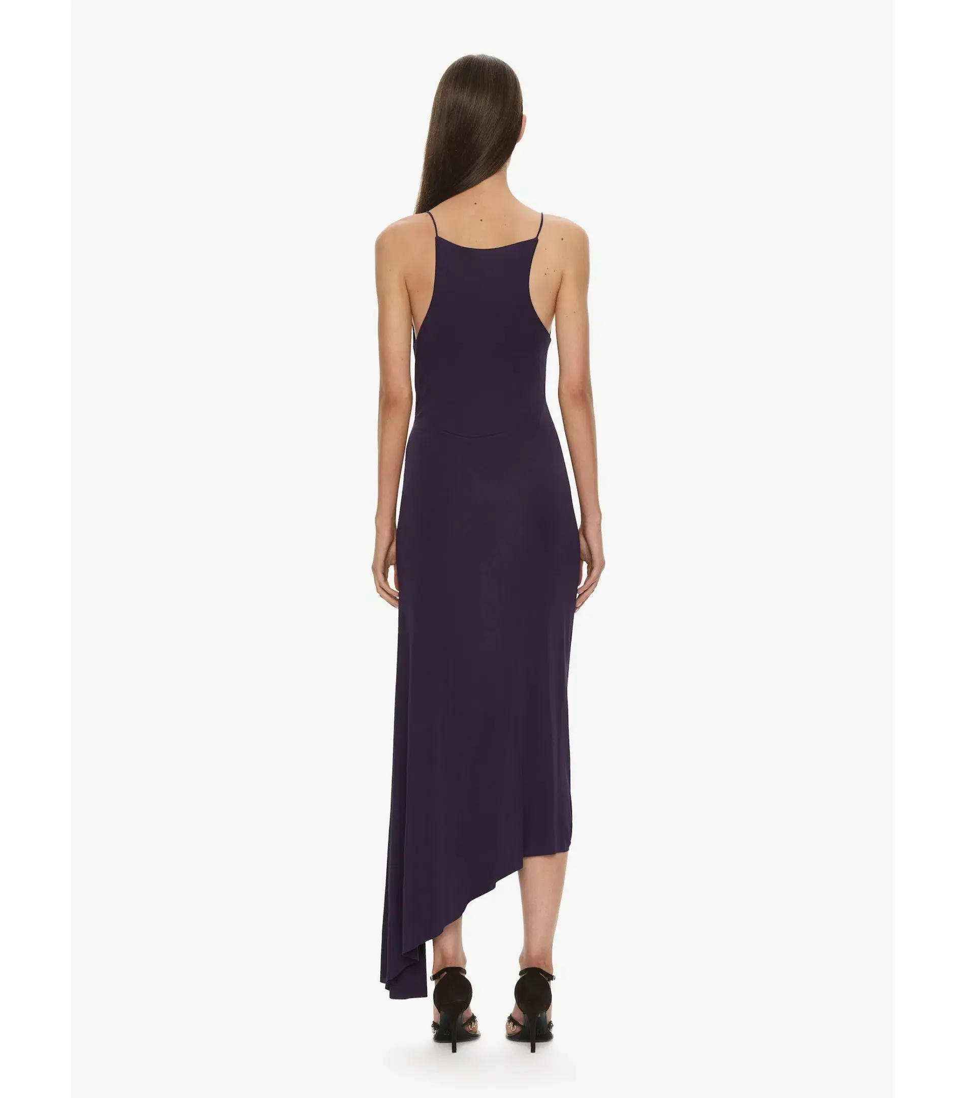 Christopher Esber Veer Spiral Crystal Tank Midi Dress Violet Size AU 8 - Image 2